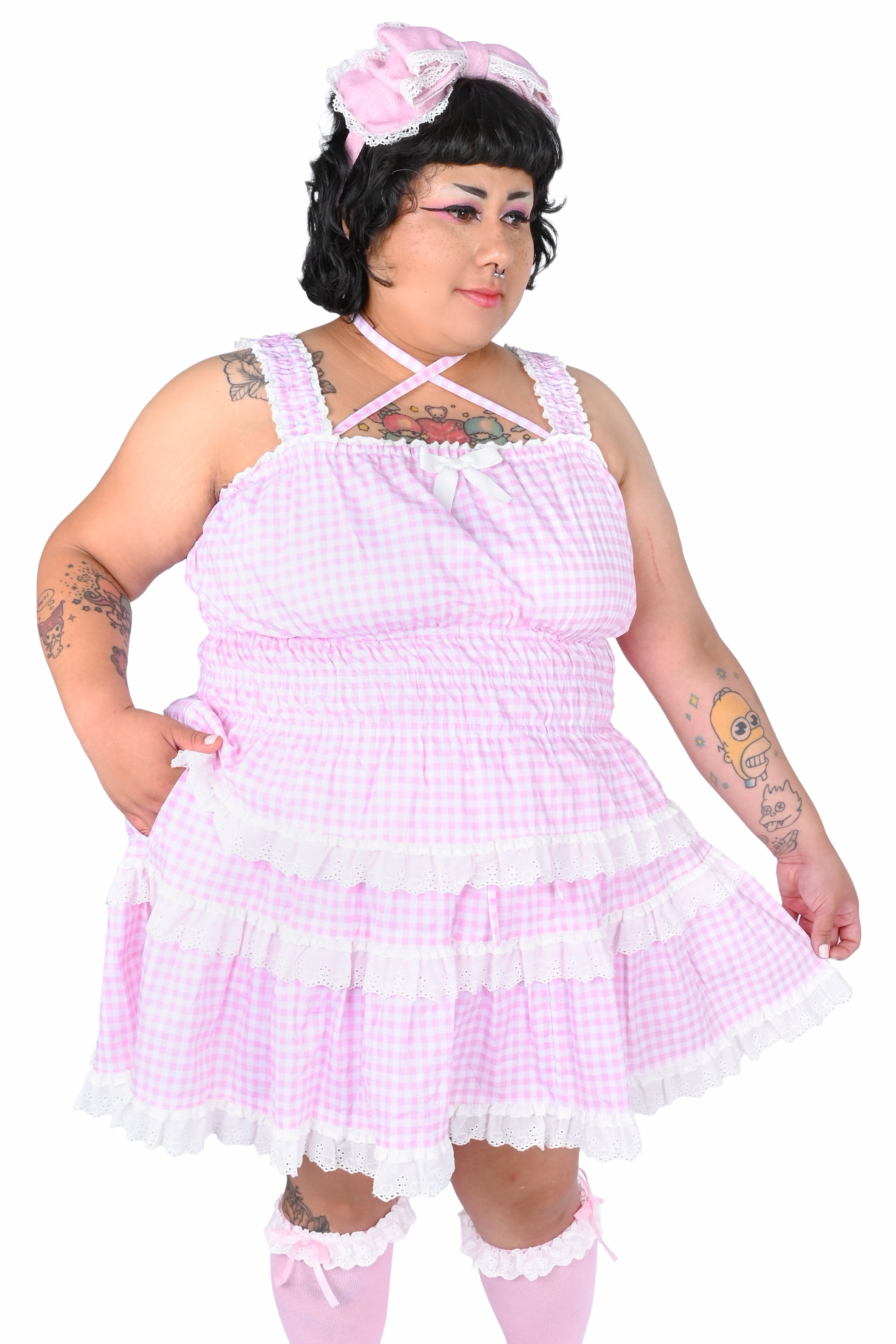 トップス Andmary Shirring ribbon camisole pink トップス Shirring ribbon camisole andmary pink トップス