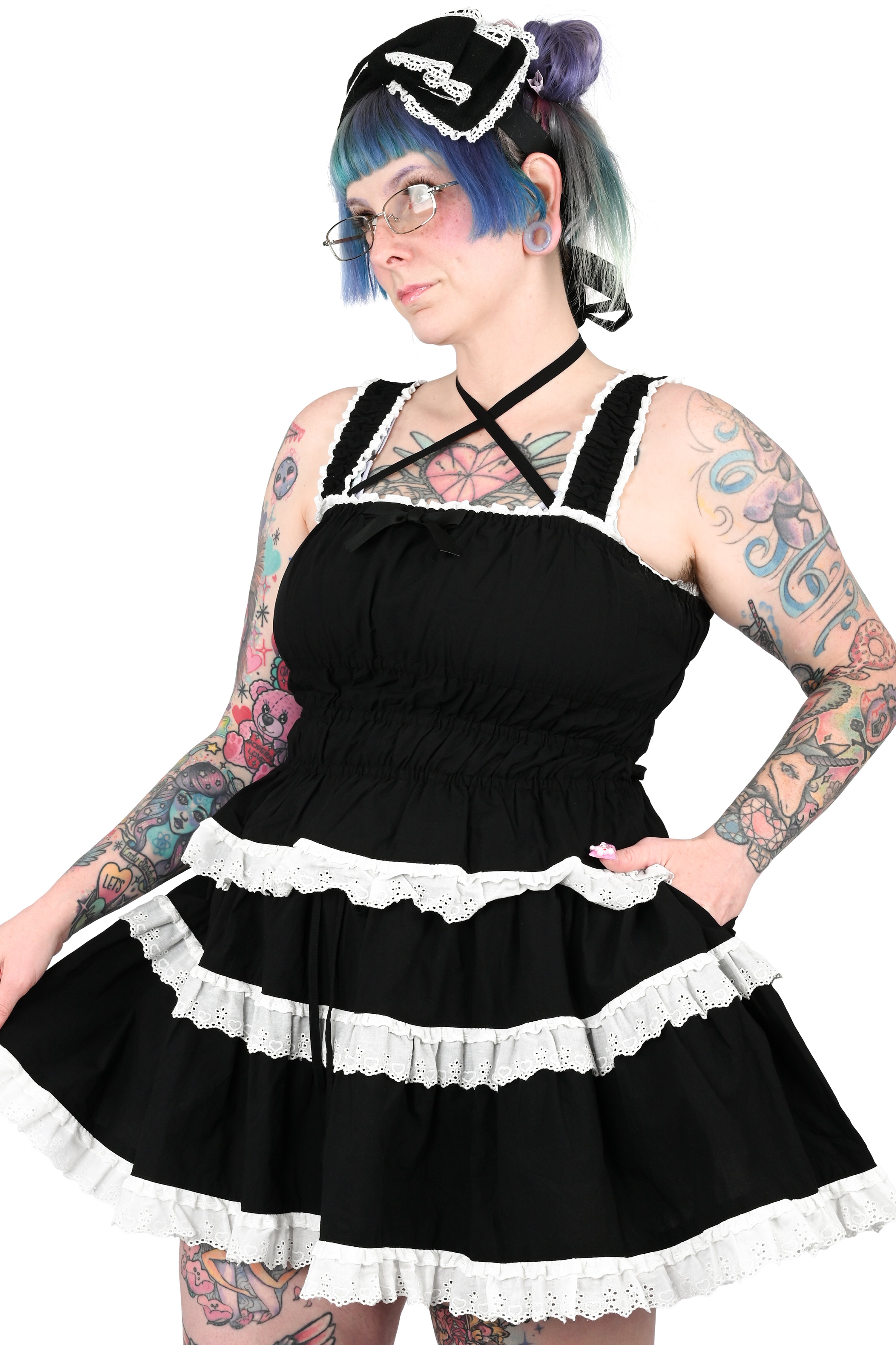 Katherine Shirred Camisole - Black – My Violet
