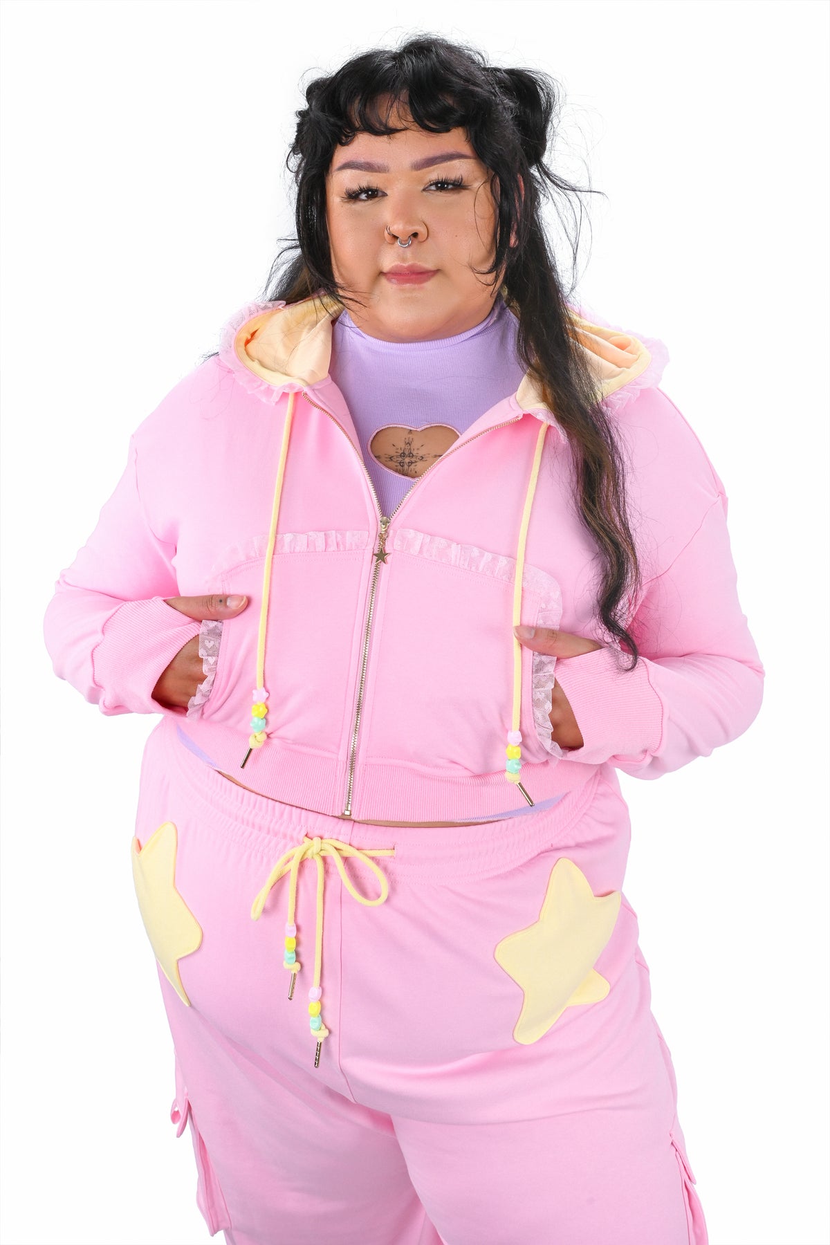 Popstar Cropped Hoodie – My Violet