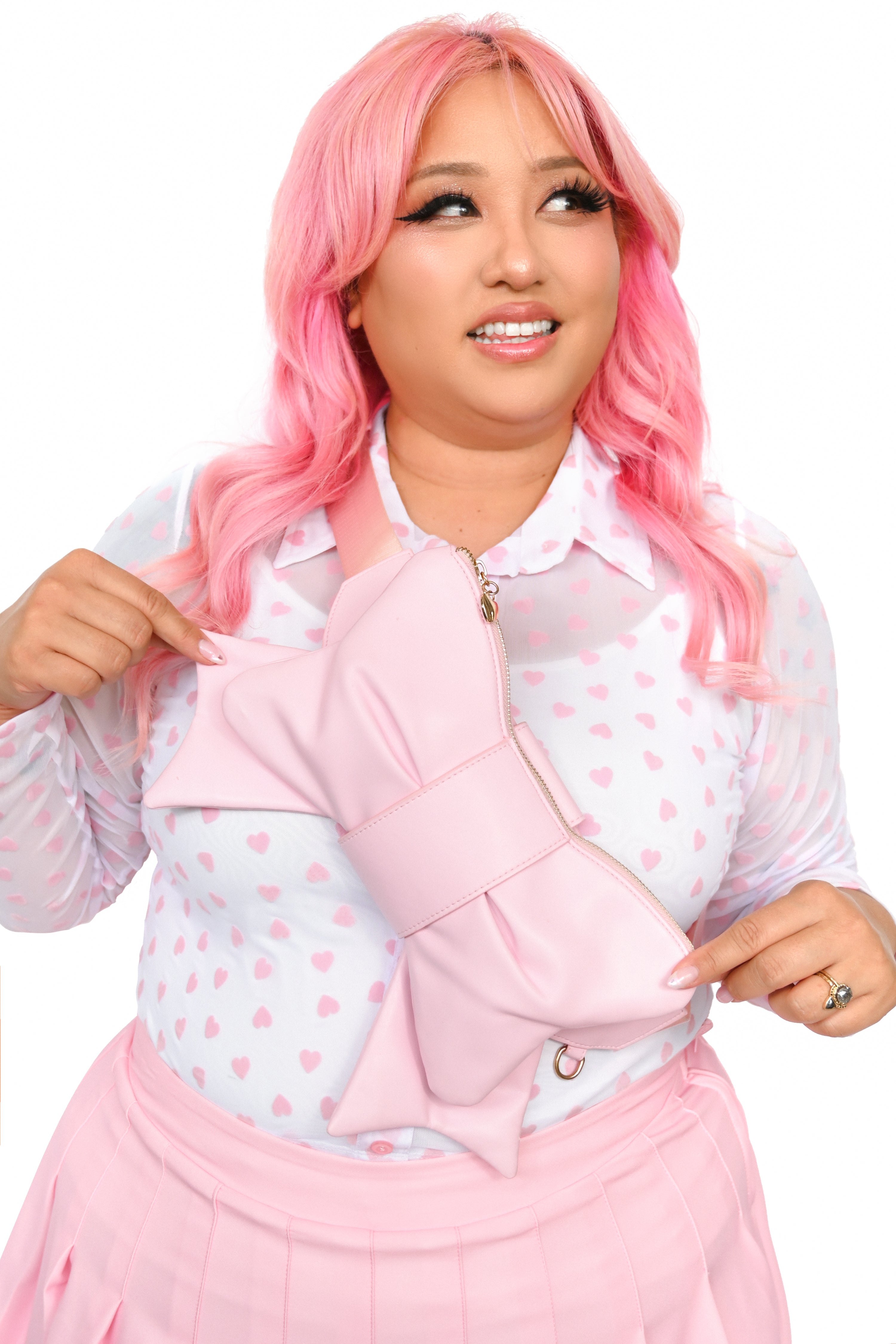 Bow Fanny Pack - Pink