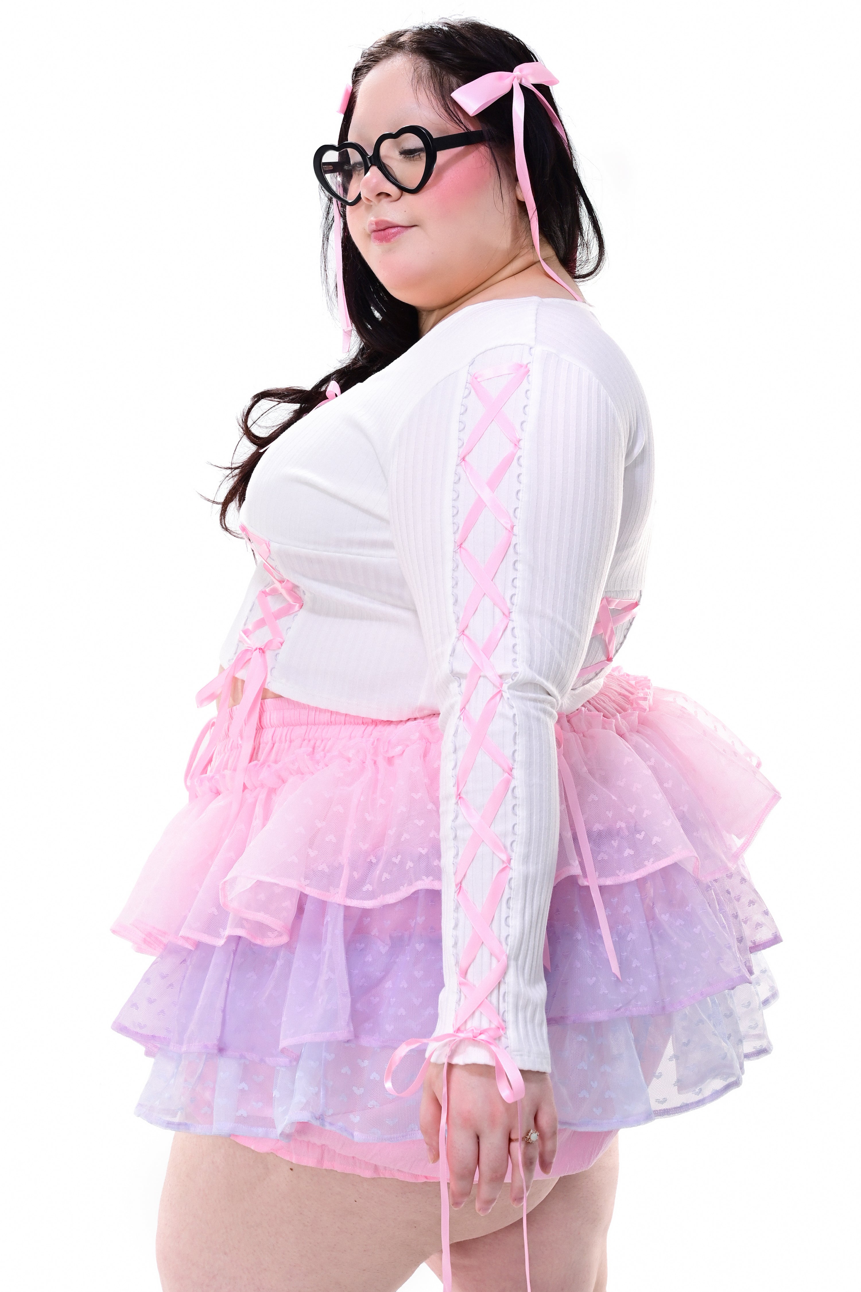 Cotton Candy Ruffle Skort