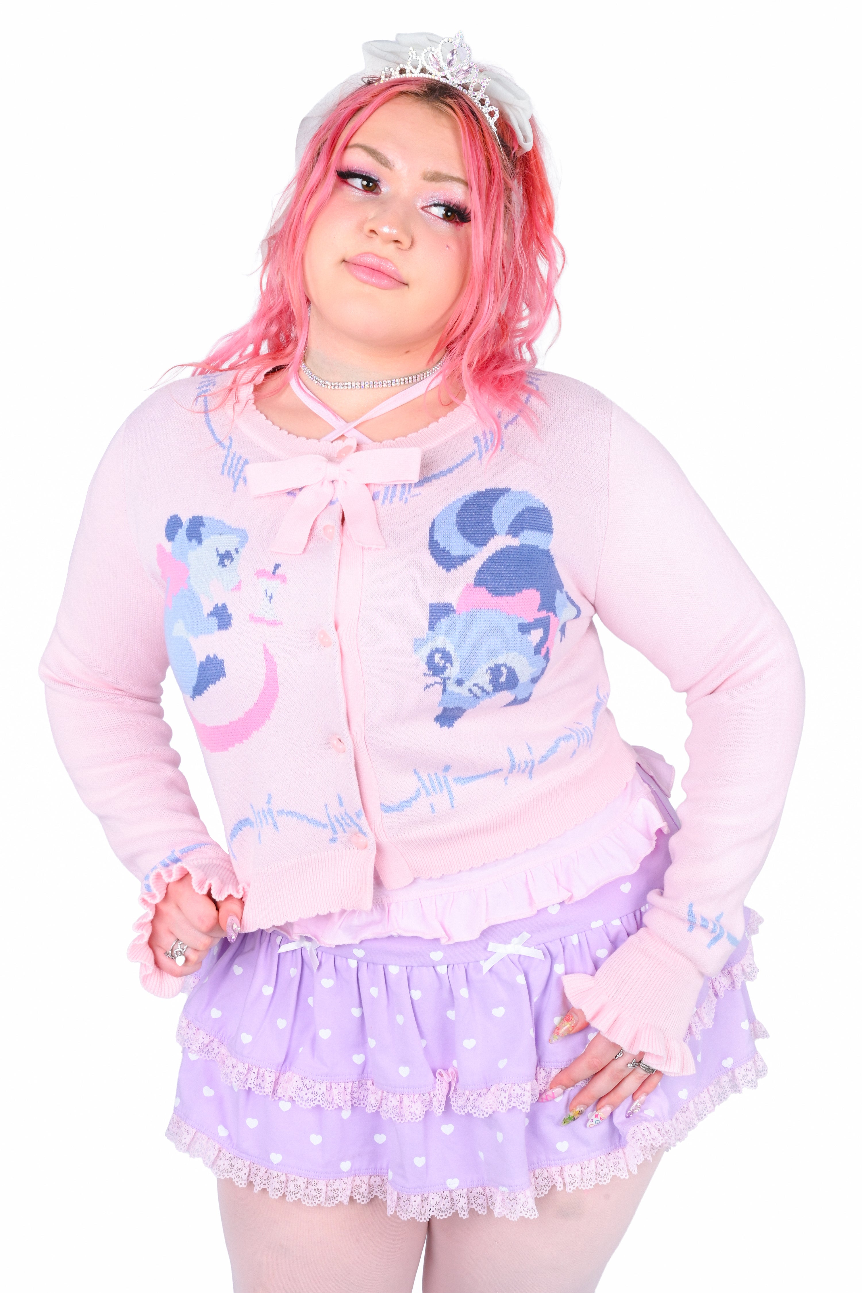Trash Parade Cropped Cardigan - Pink – My Violet