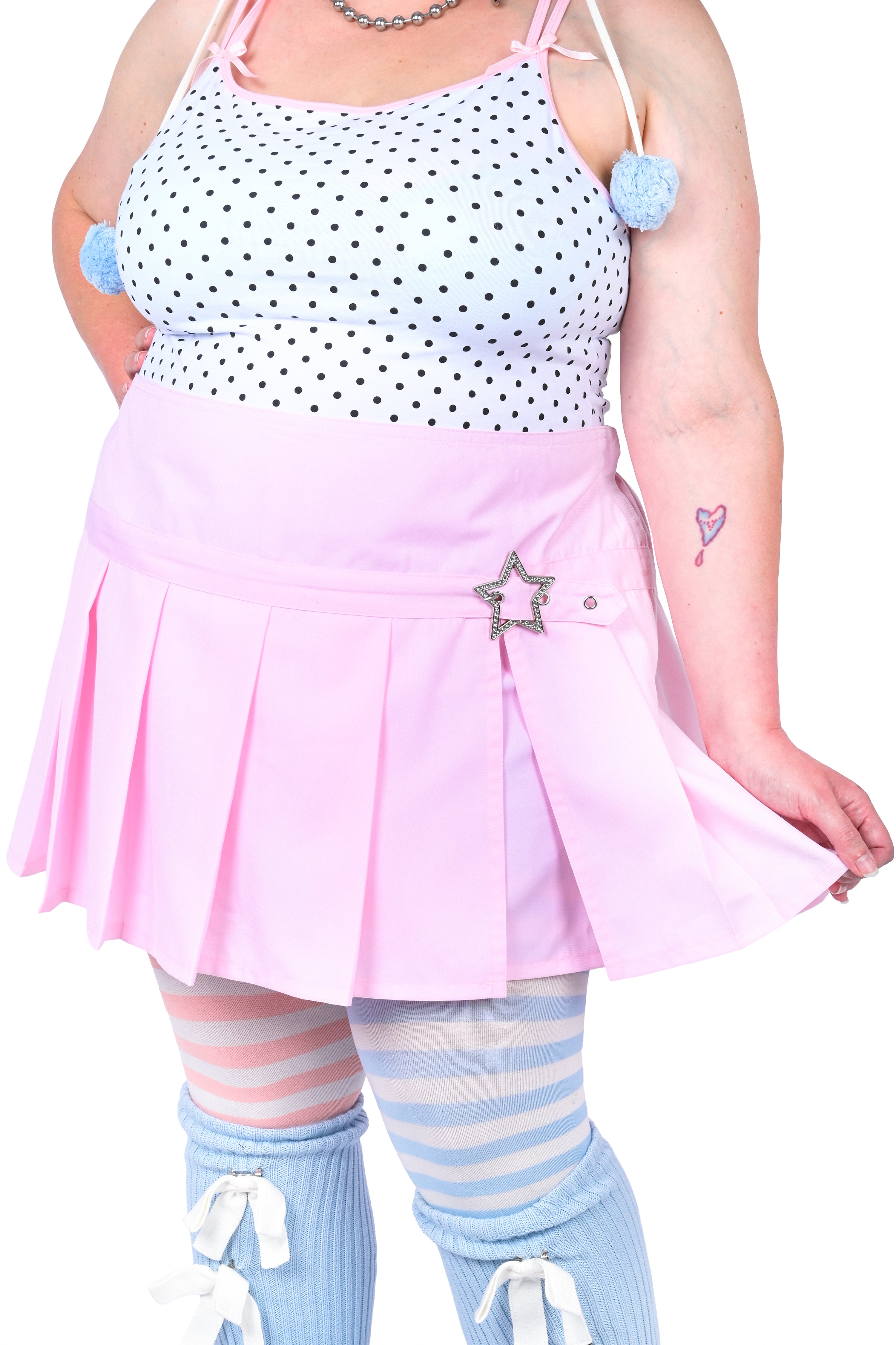 Hailey Pleated Skirt - Pink
