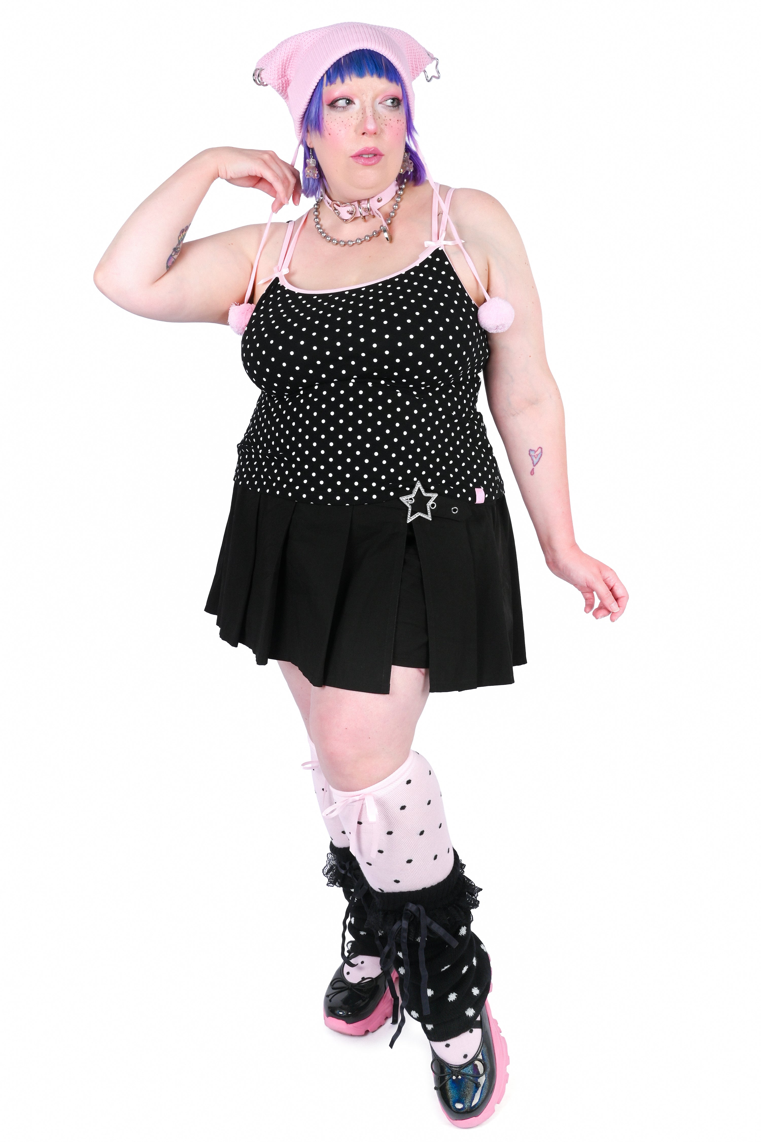 Sera Angel Wing Cami - Black