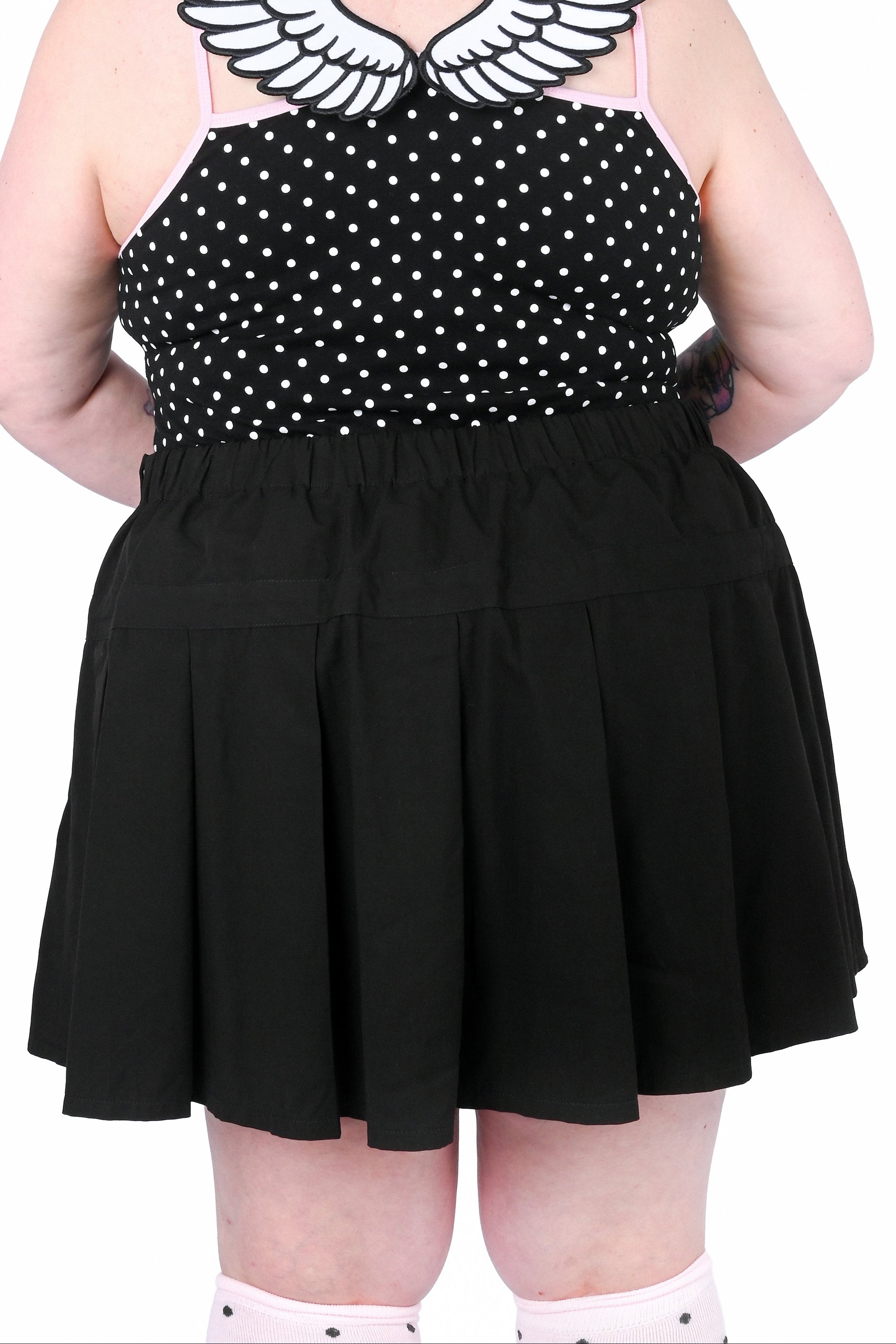 Hailey Pleated Skirt - Black