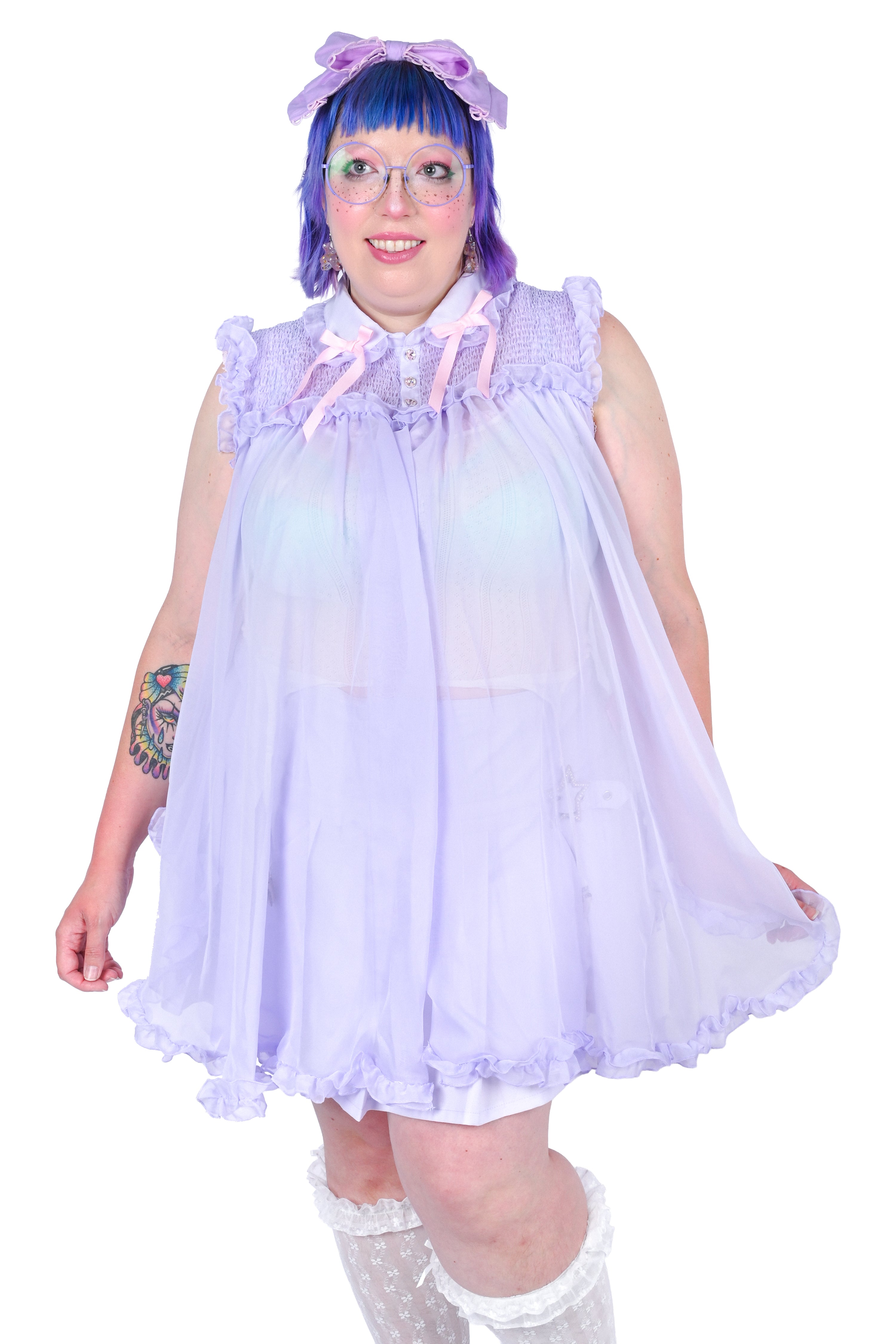 Vivi Peignoir - Lavender