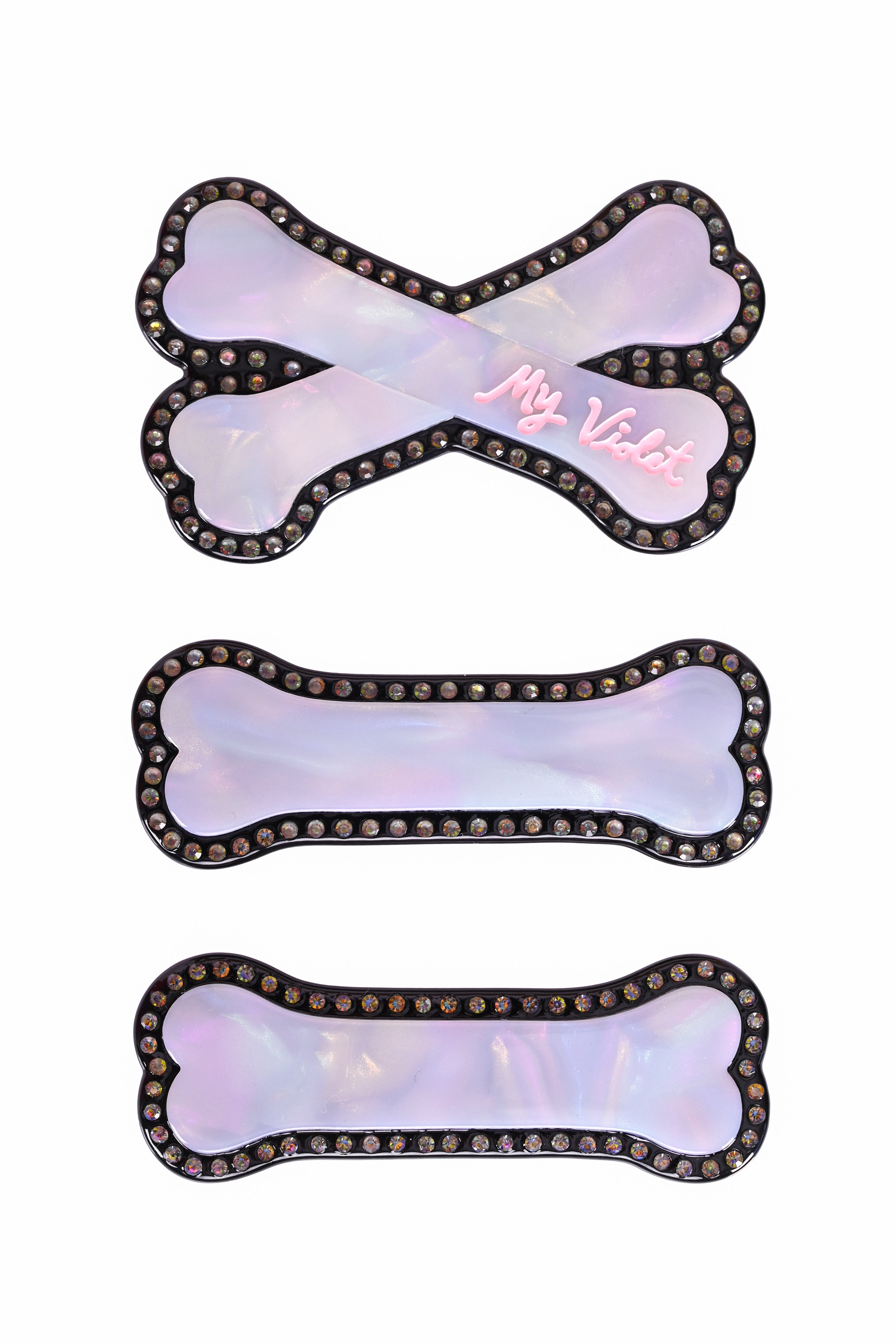3 Piece Bone Hair Clip Set