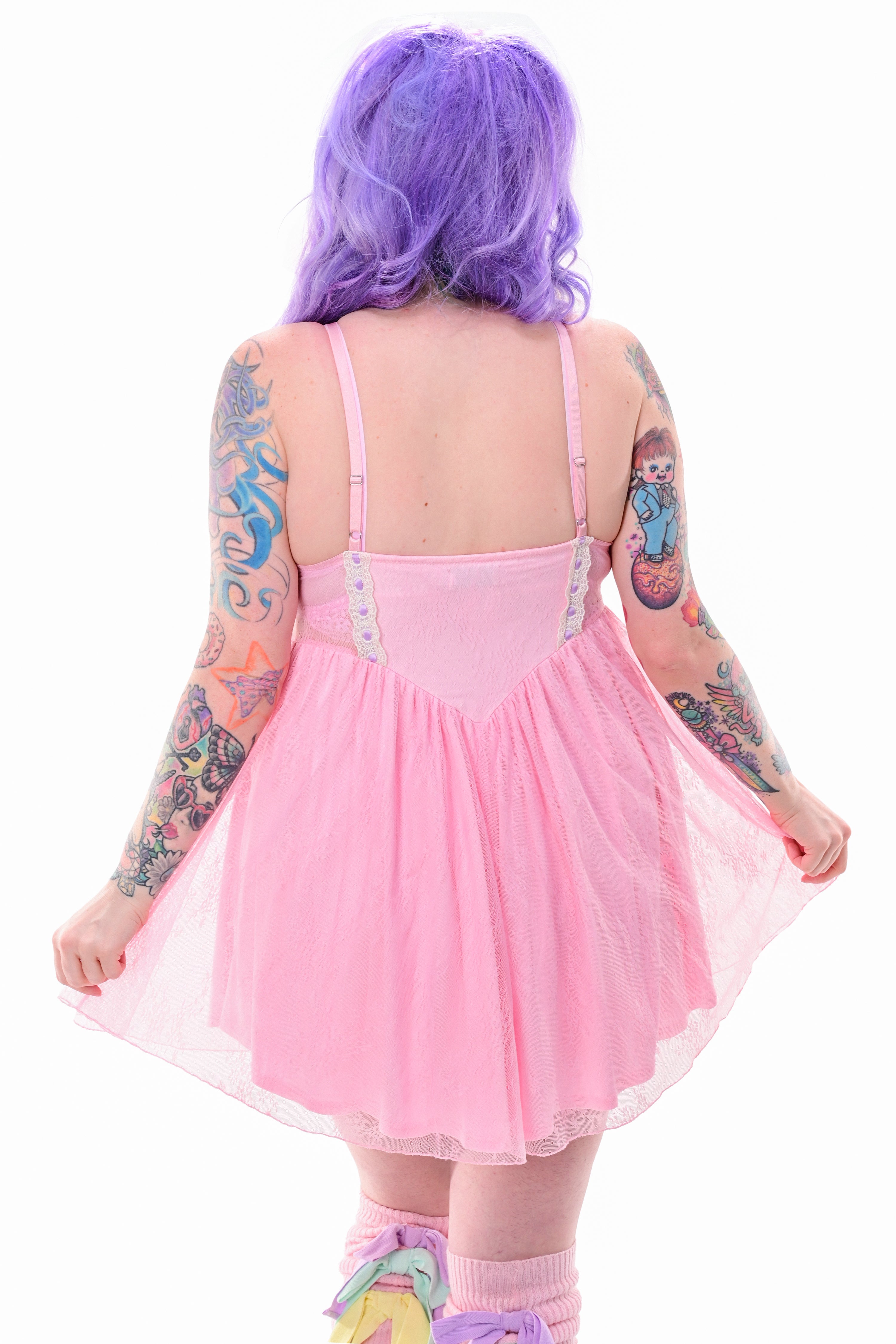 Dear Diary Slip Dress - Pink