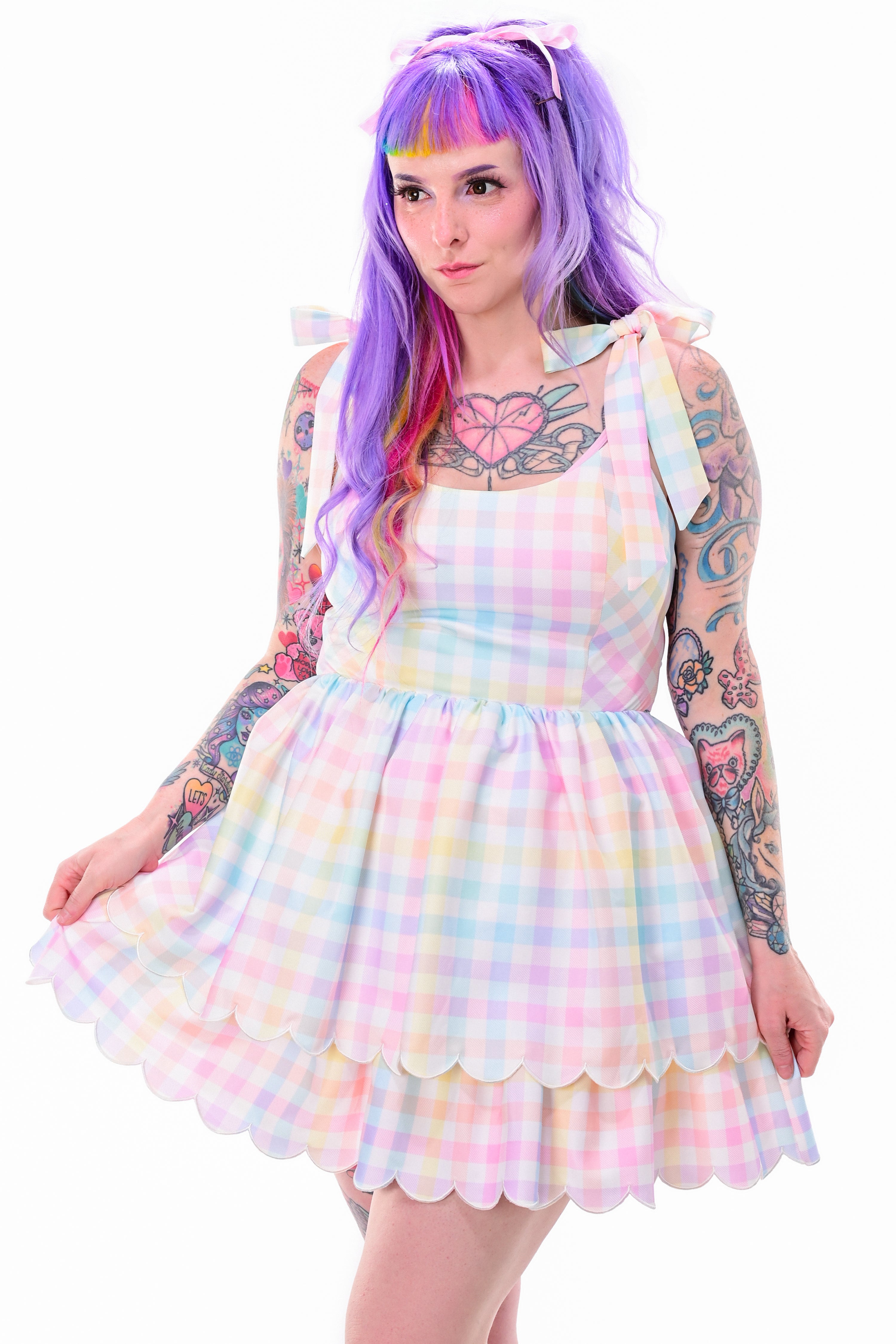 Violet Heartstrings Dress – GirlSPARK Boutique