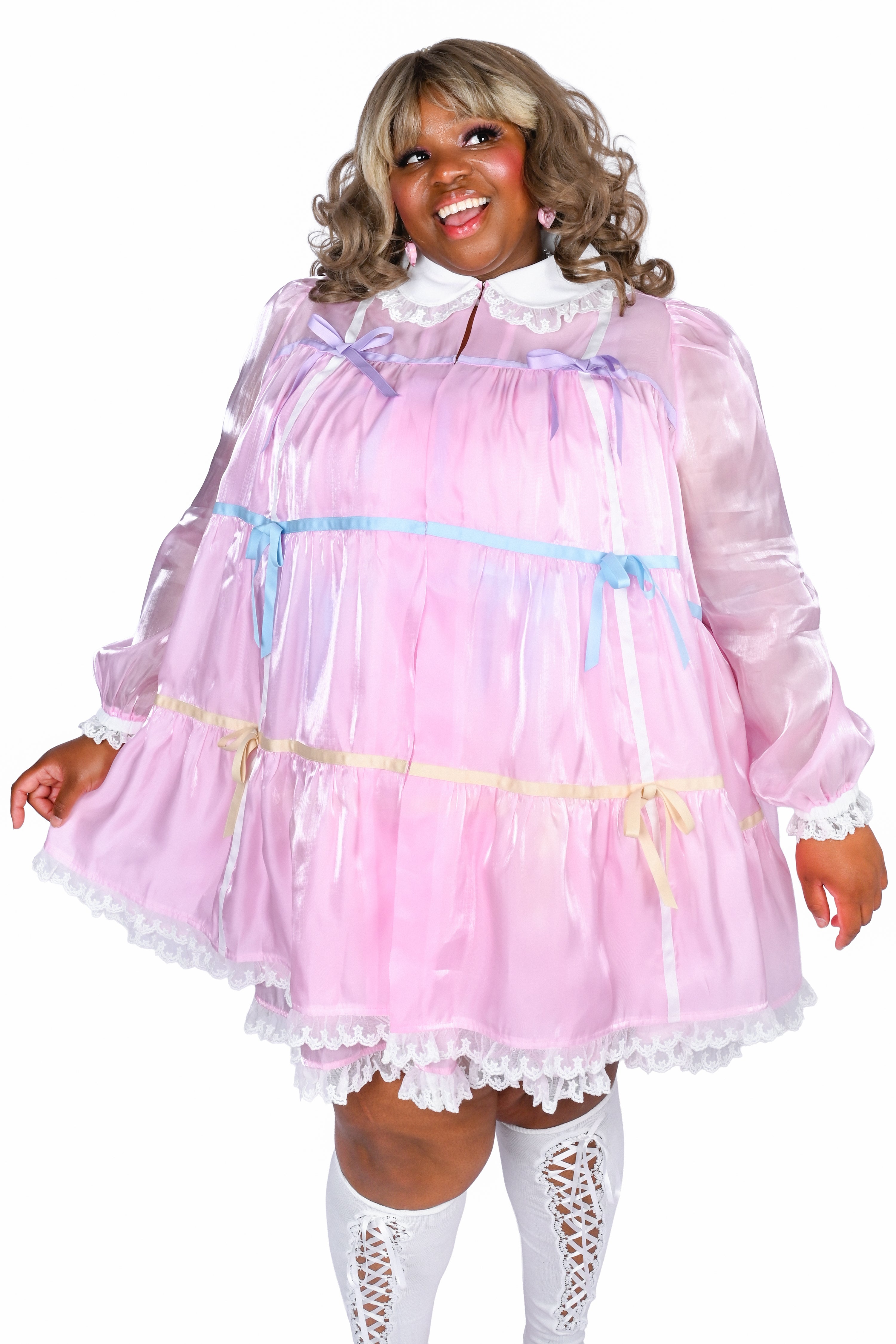 Aurora Peignoir - Pink