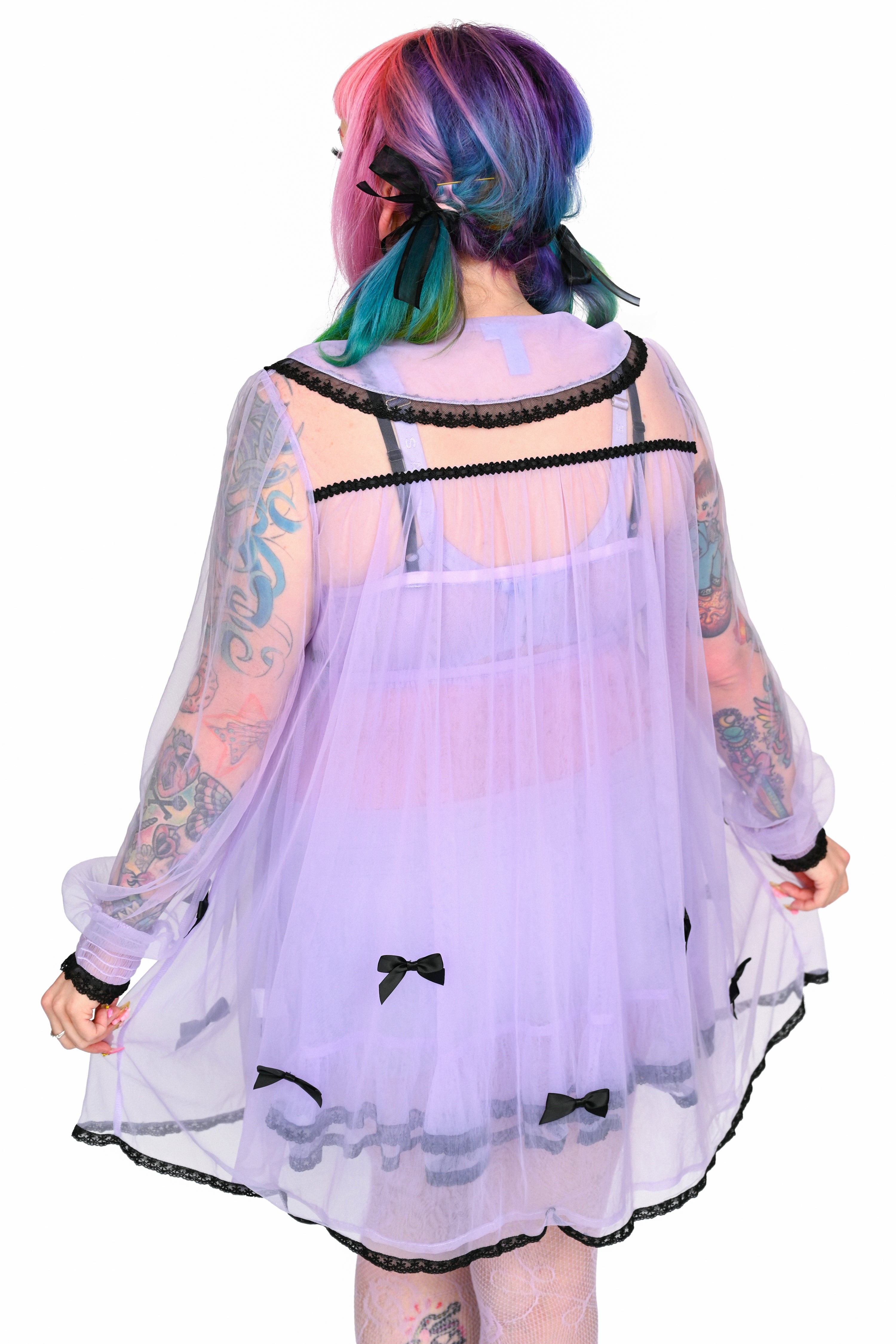 Powder Room Babydoll Dress - Lavender