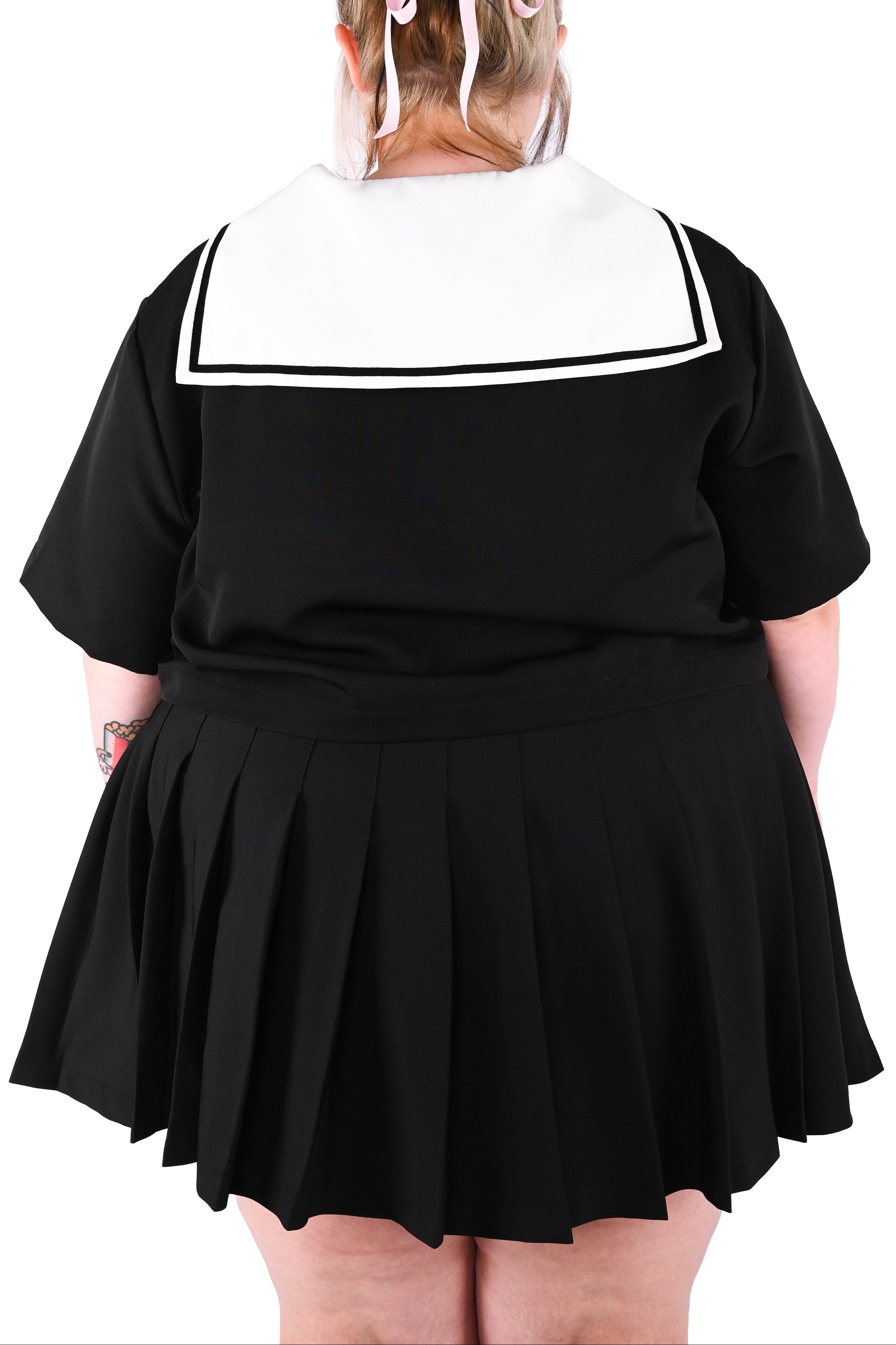 Claire Pleated Skirt - Black