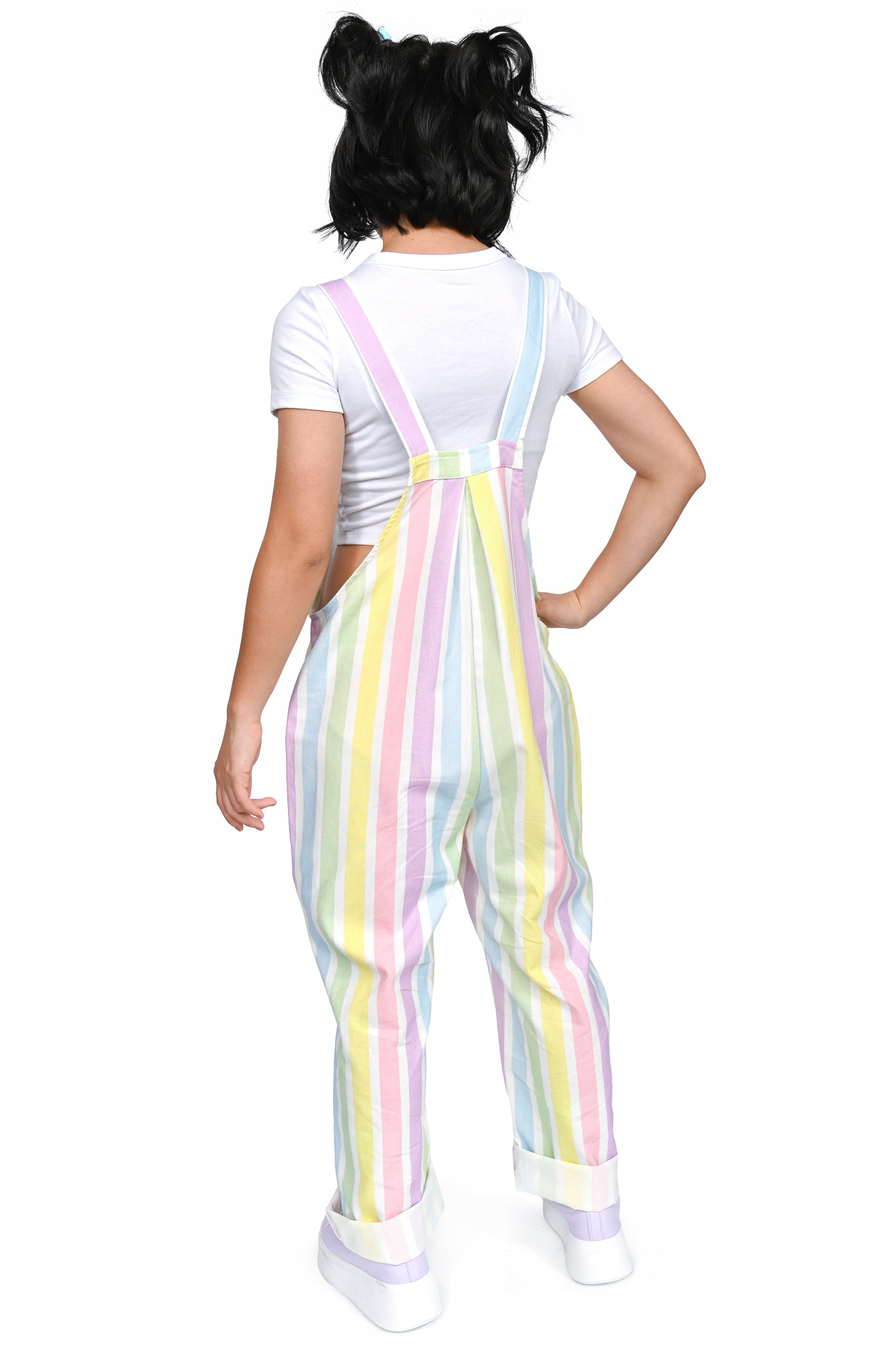 Rainbow Stripe Overalls - Size 4XL left!