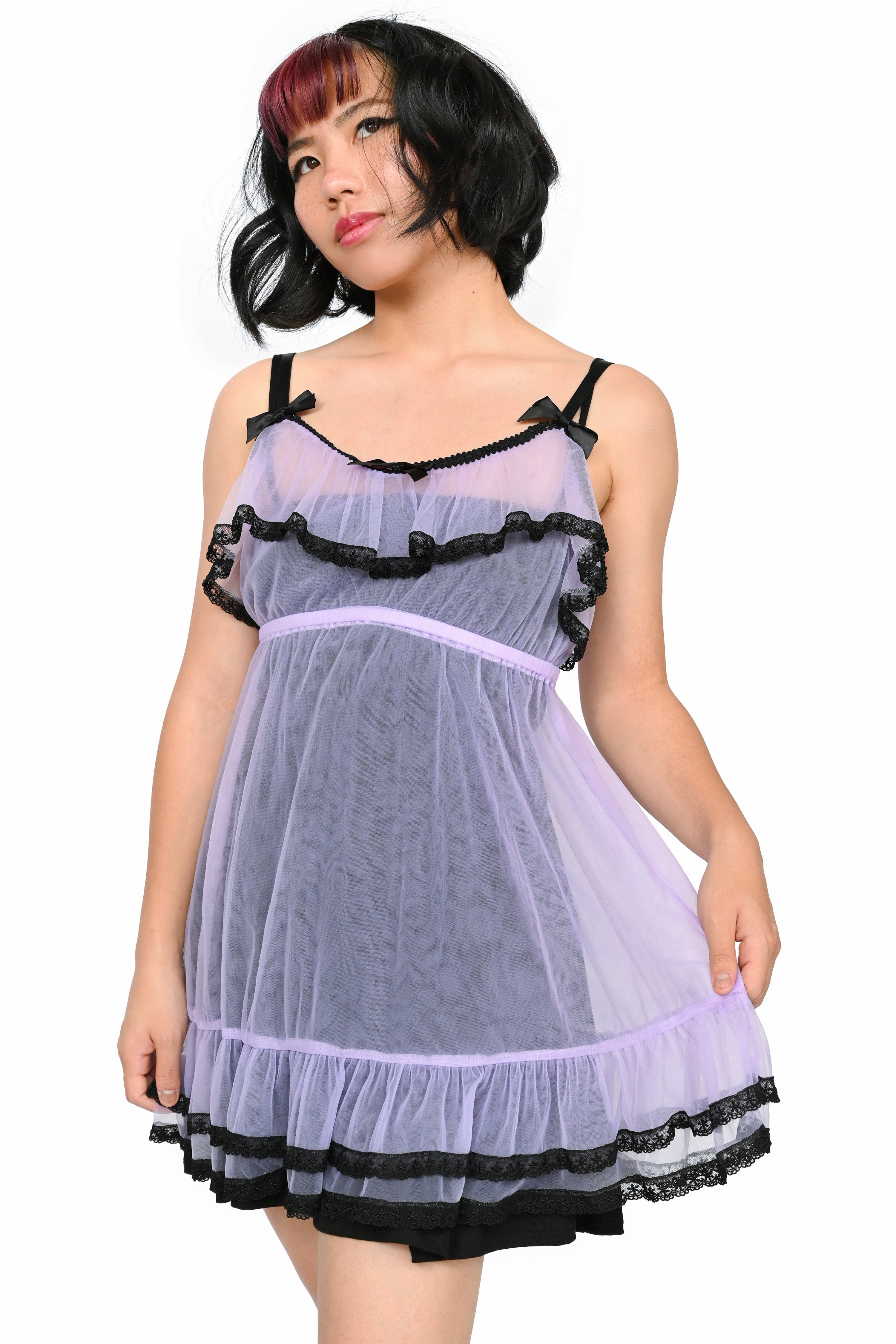 Powder Room Babydoll Dress - Lavender - XS left! Sign up for Restock Notifications!