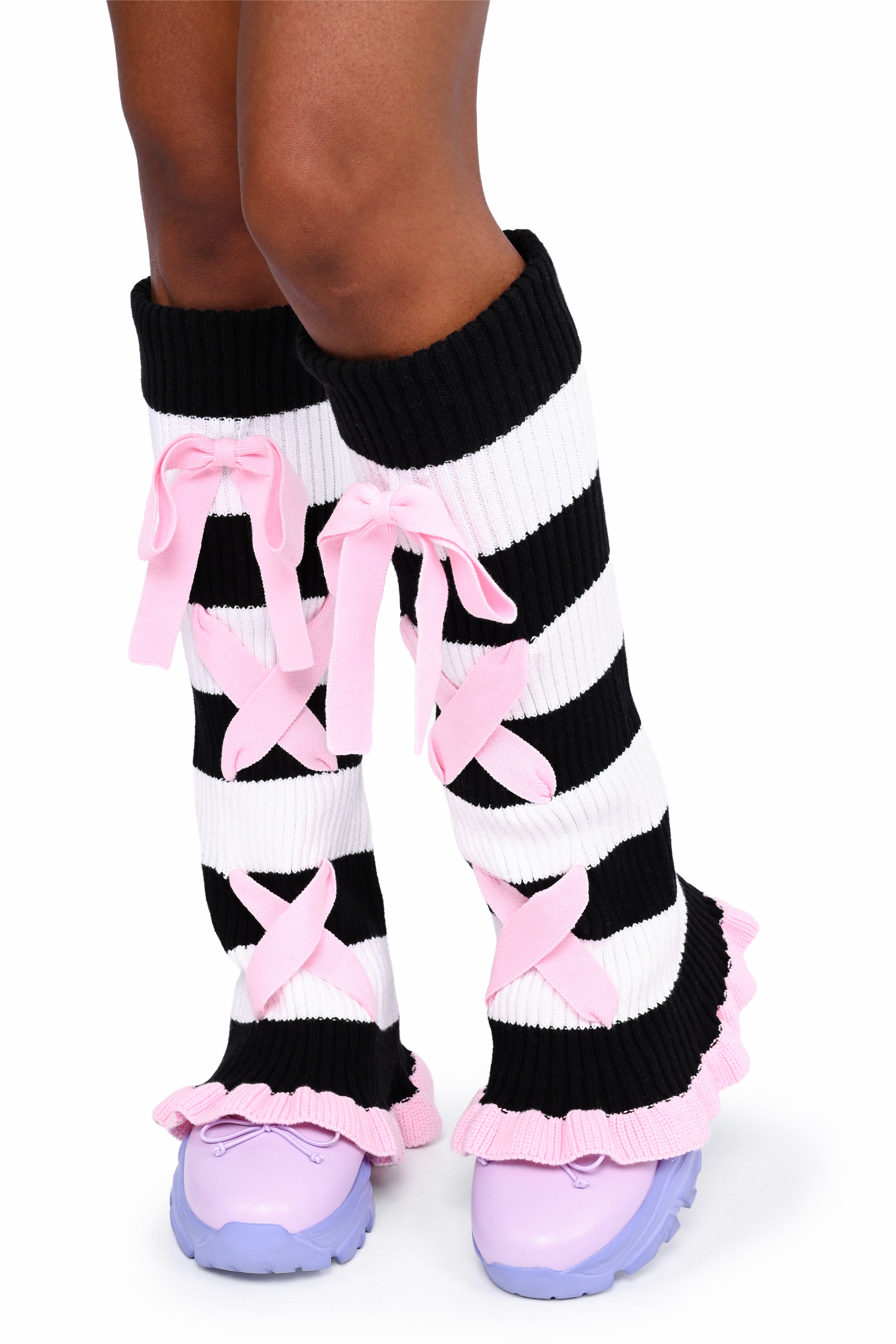 Bittersweet Stripe Leg Warmers – My Violet