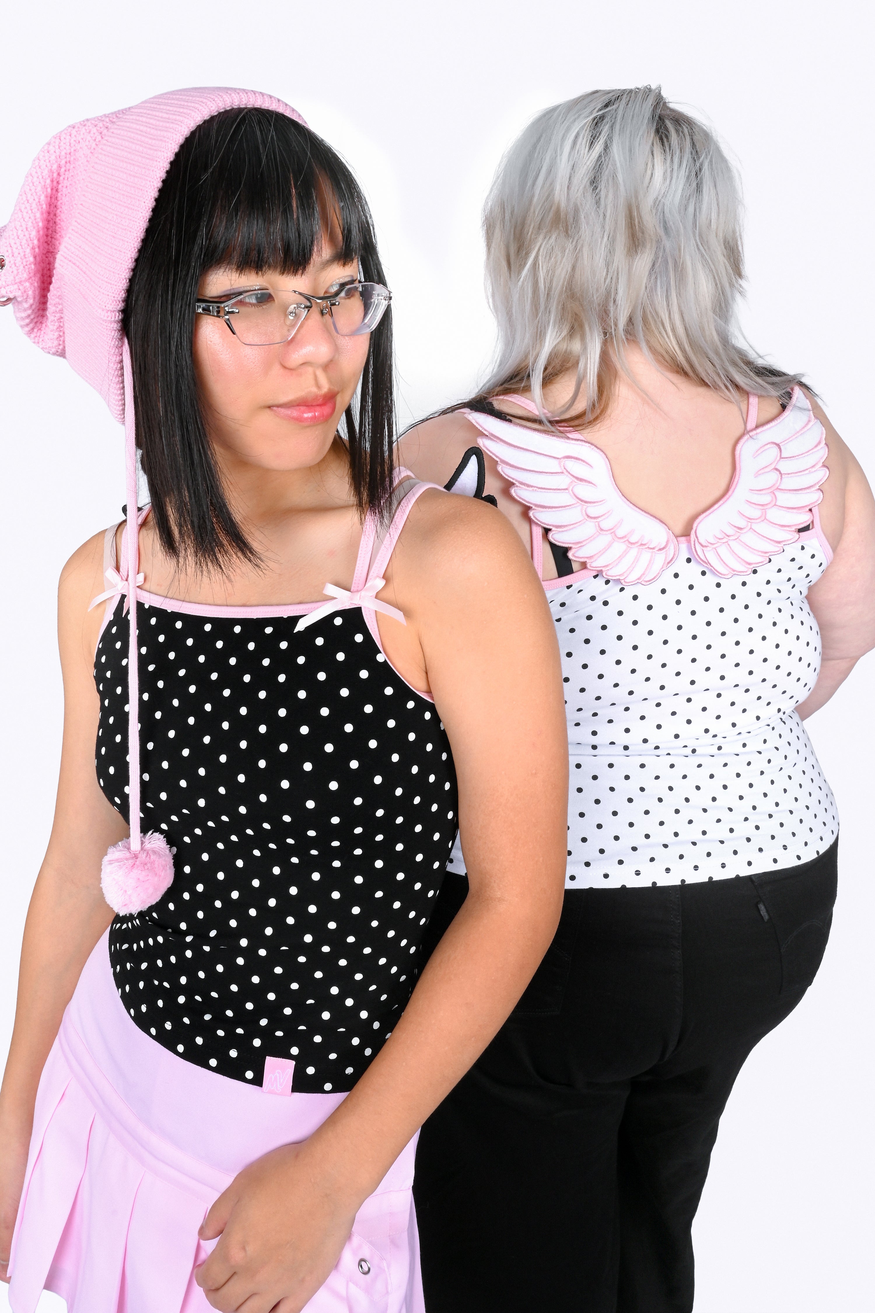 Sera Angel Wing Cami - Black