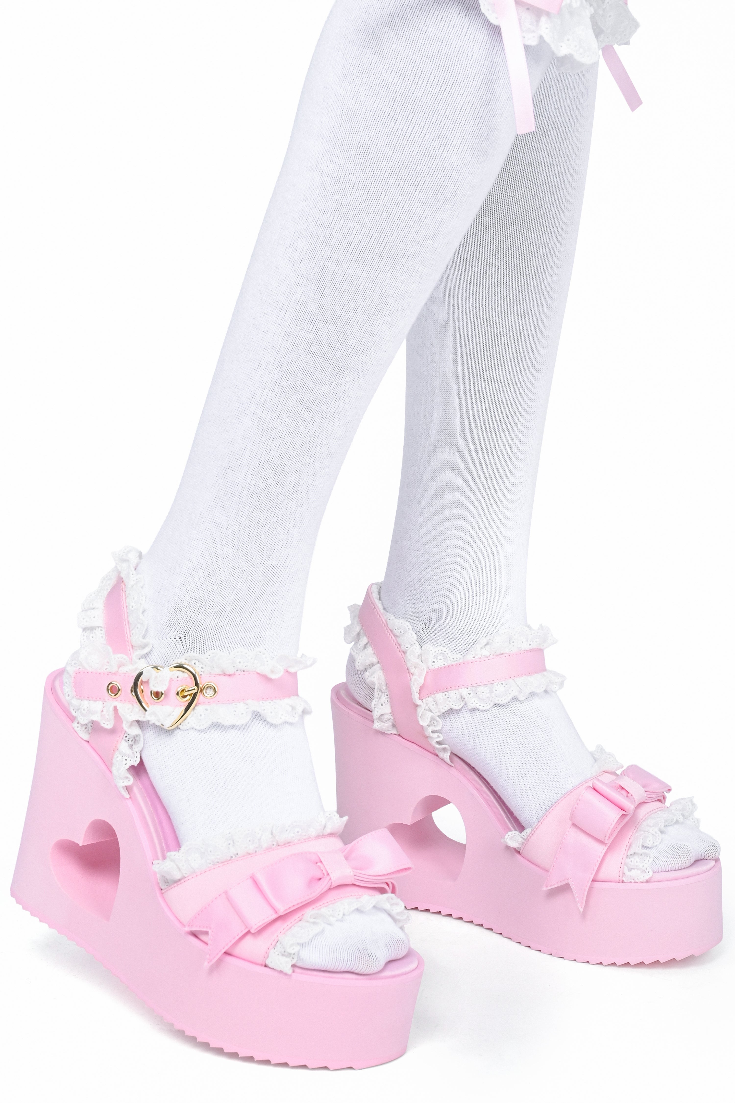 Princess Heart Platforms - Pink