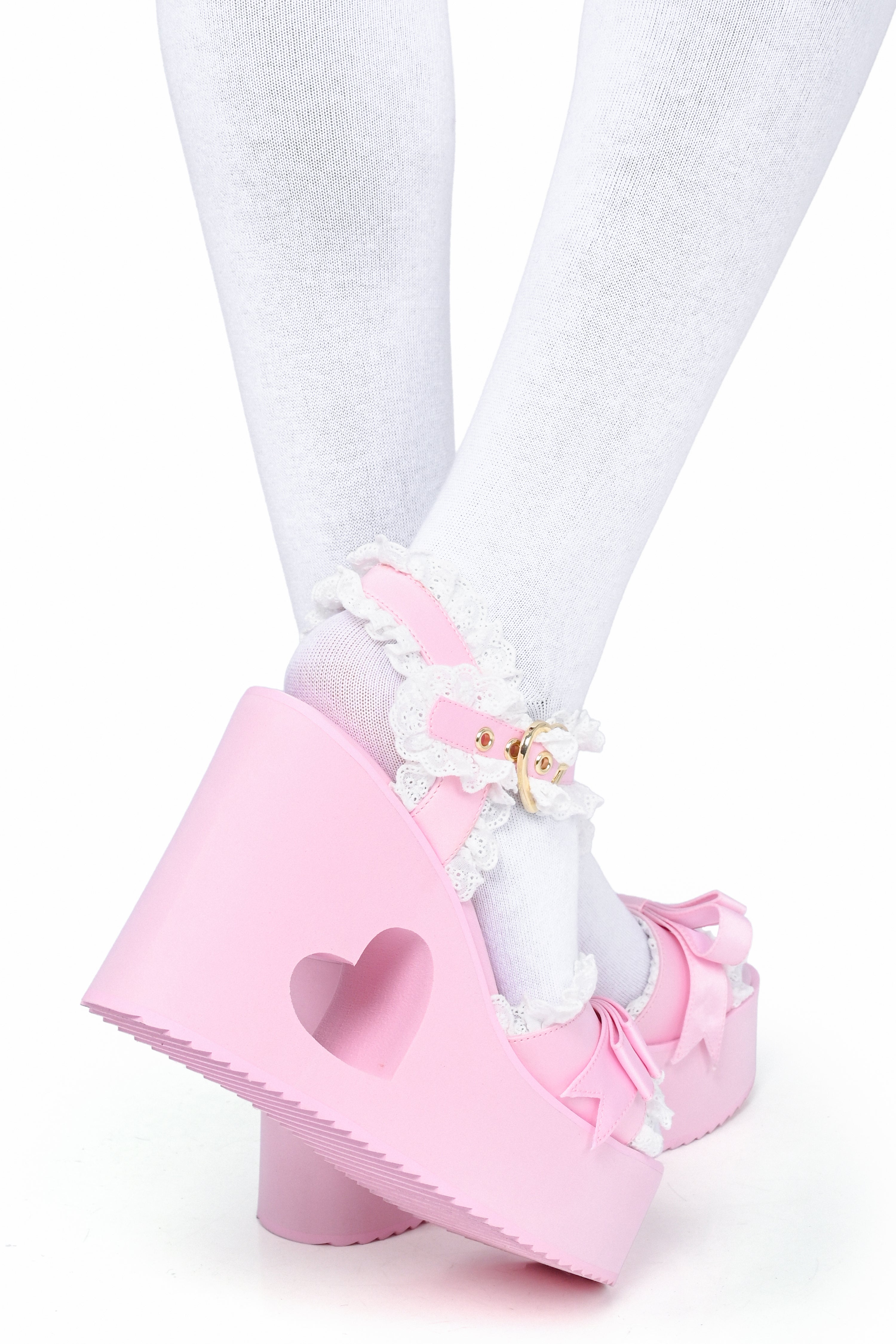 Princess Heart Platforms - Pink
