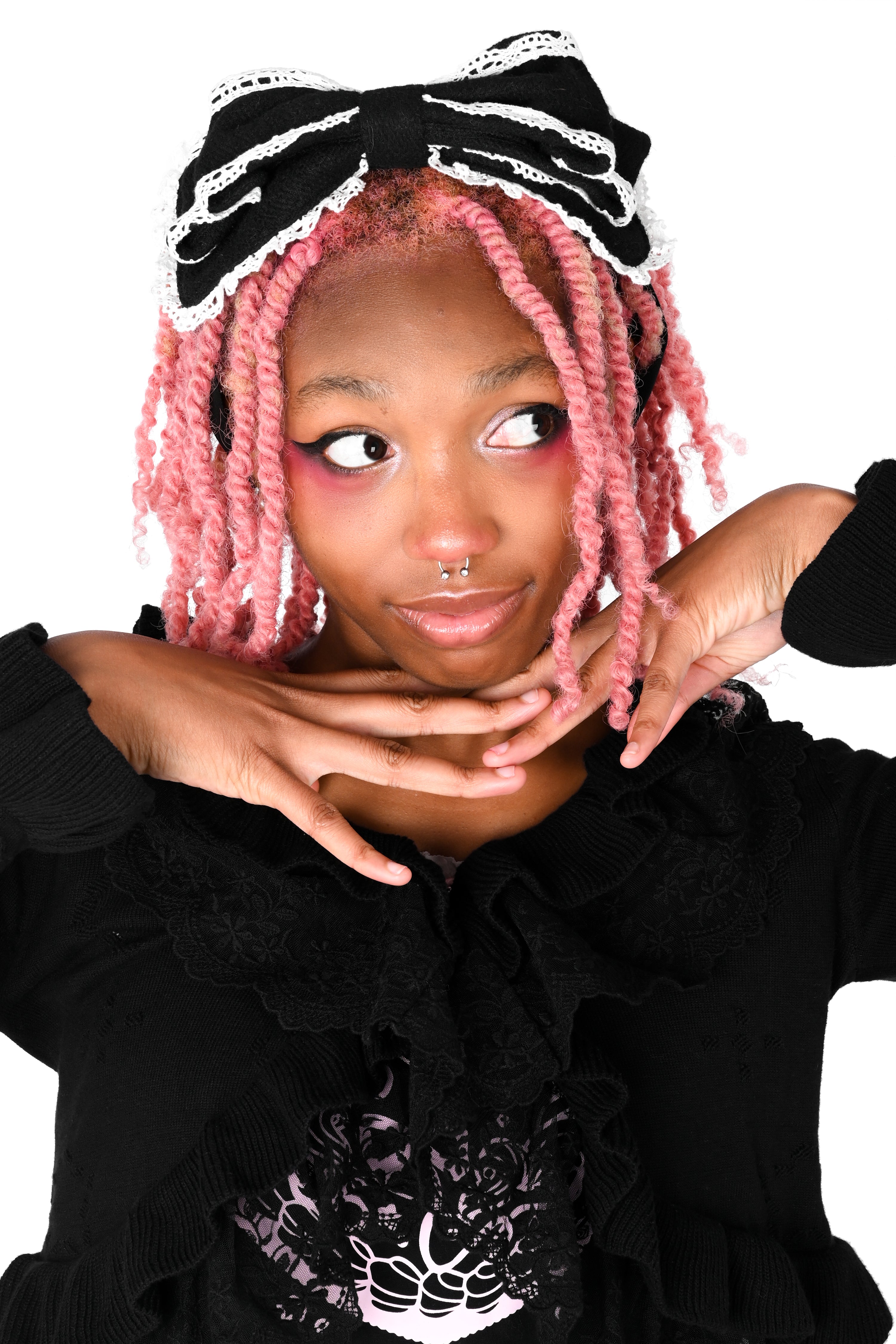 Charlotte Headbow - Black/White