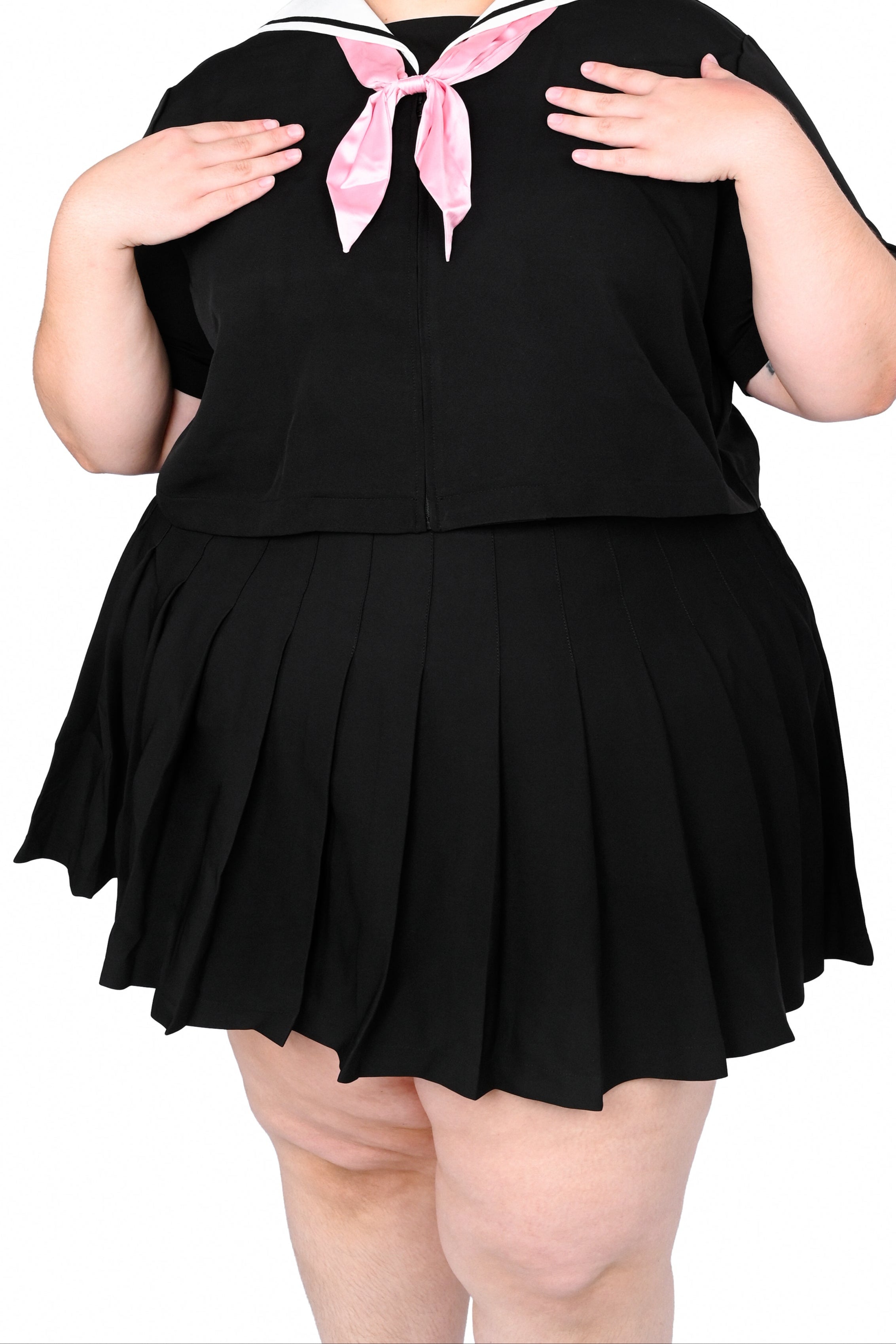 Claire Pleated Skirt - Black