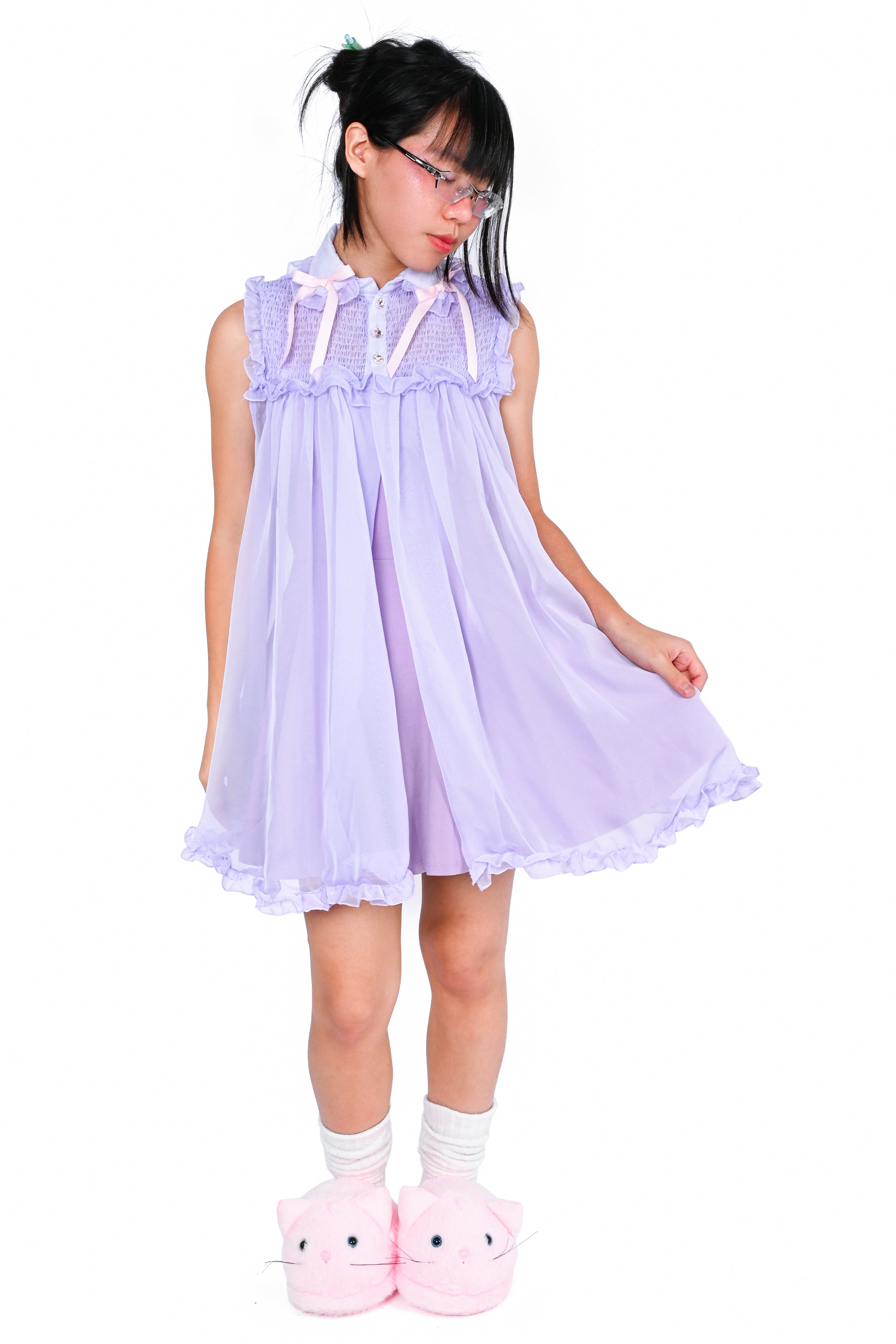 Vivi Peignoir - Lavender