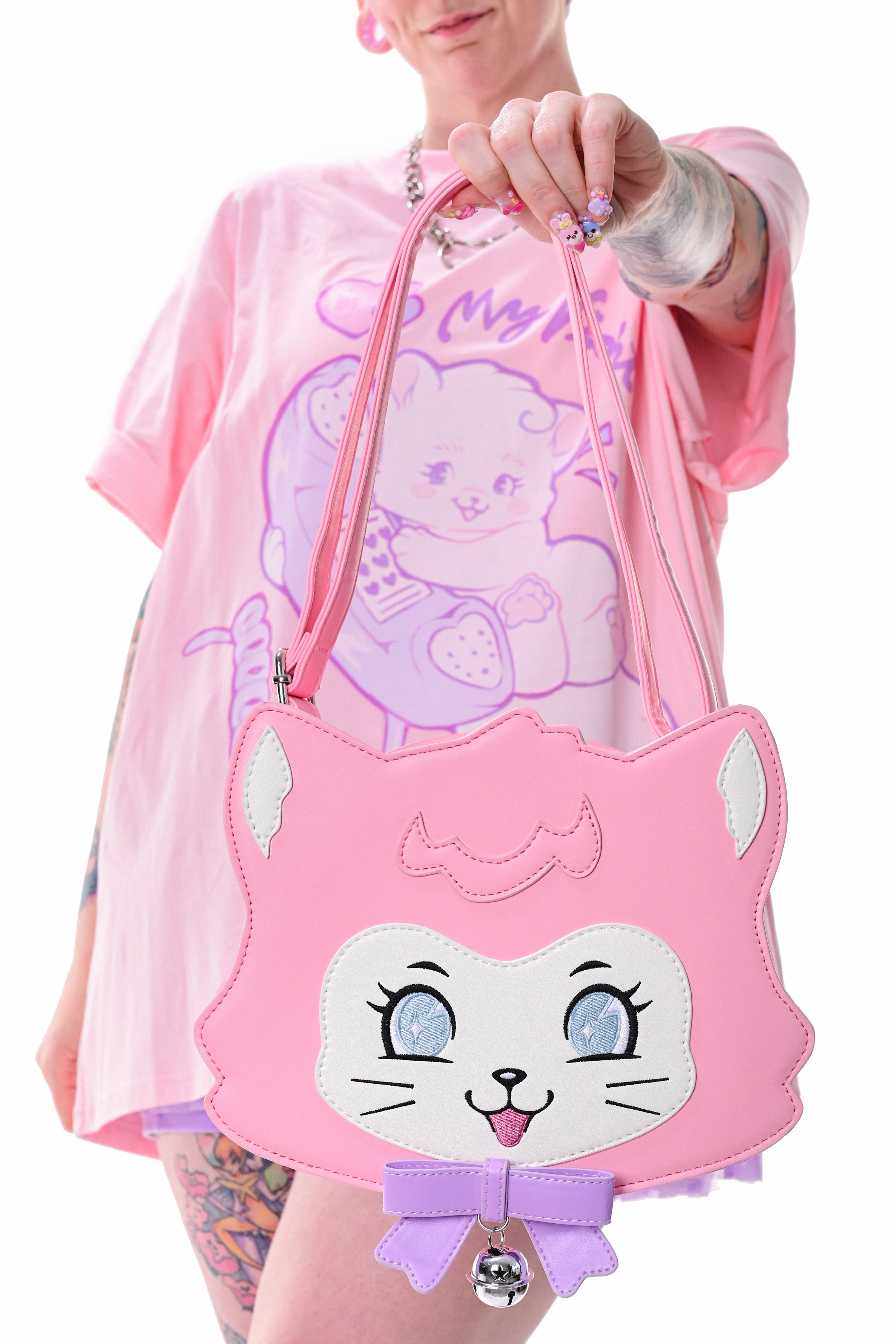 Darling Kitten 3-Way Bag - Pink