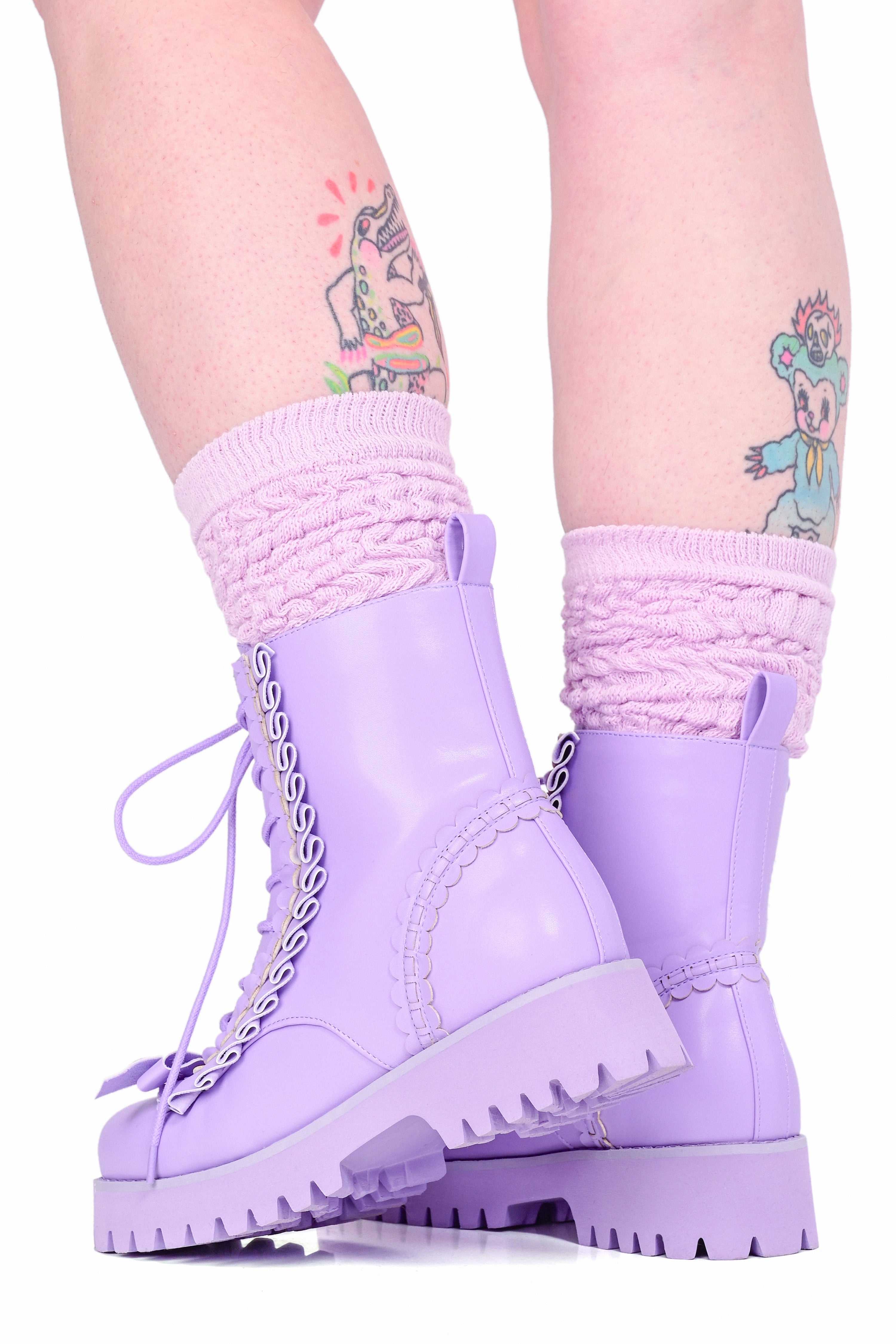 Cakewalk Combat Boot - Lavender