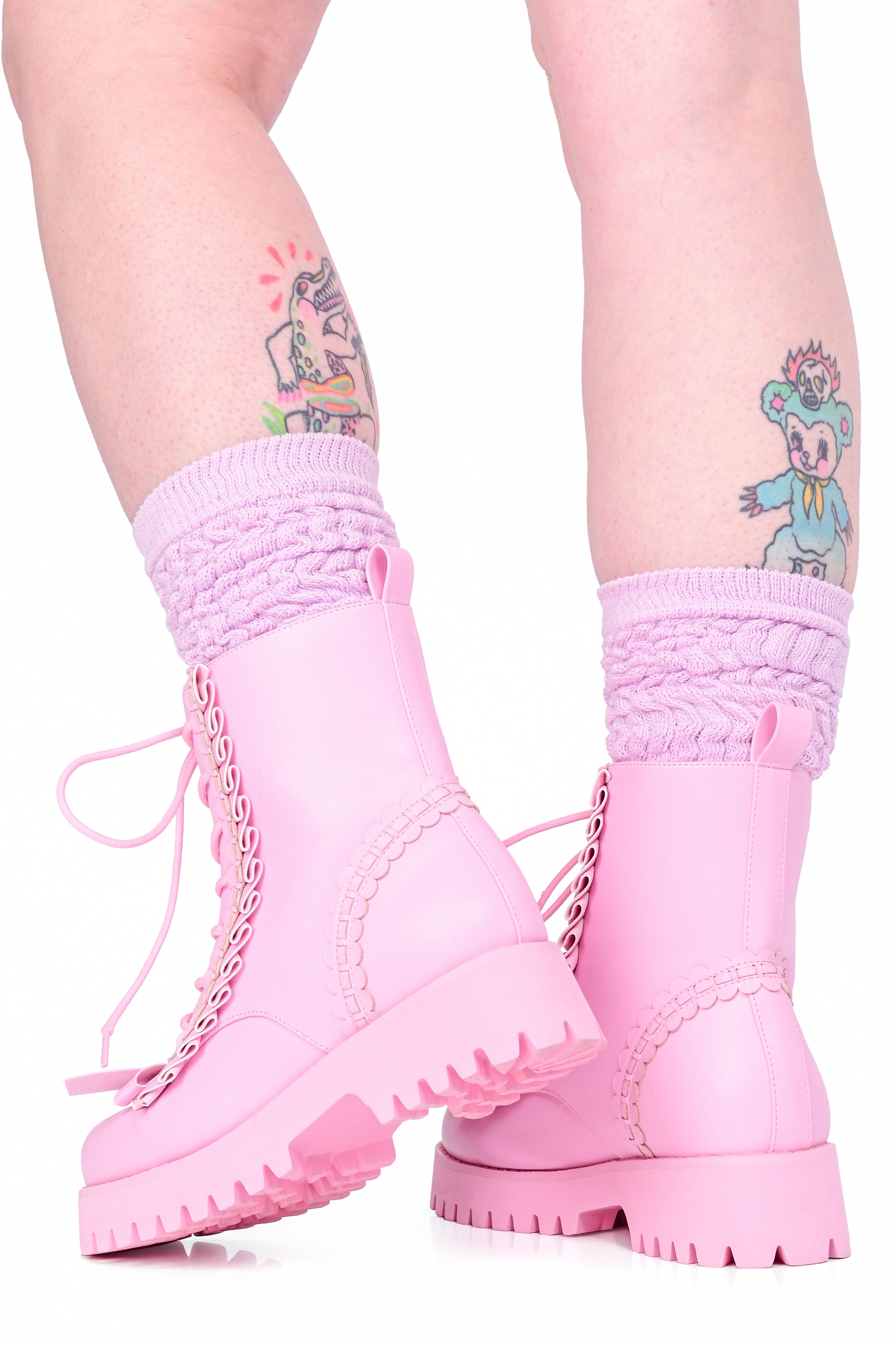 Cakewalk Combat Boot - Pink