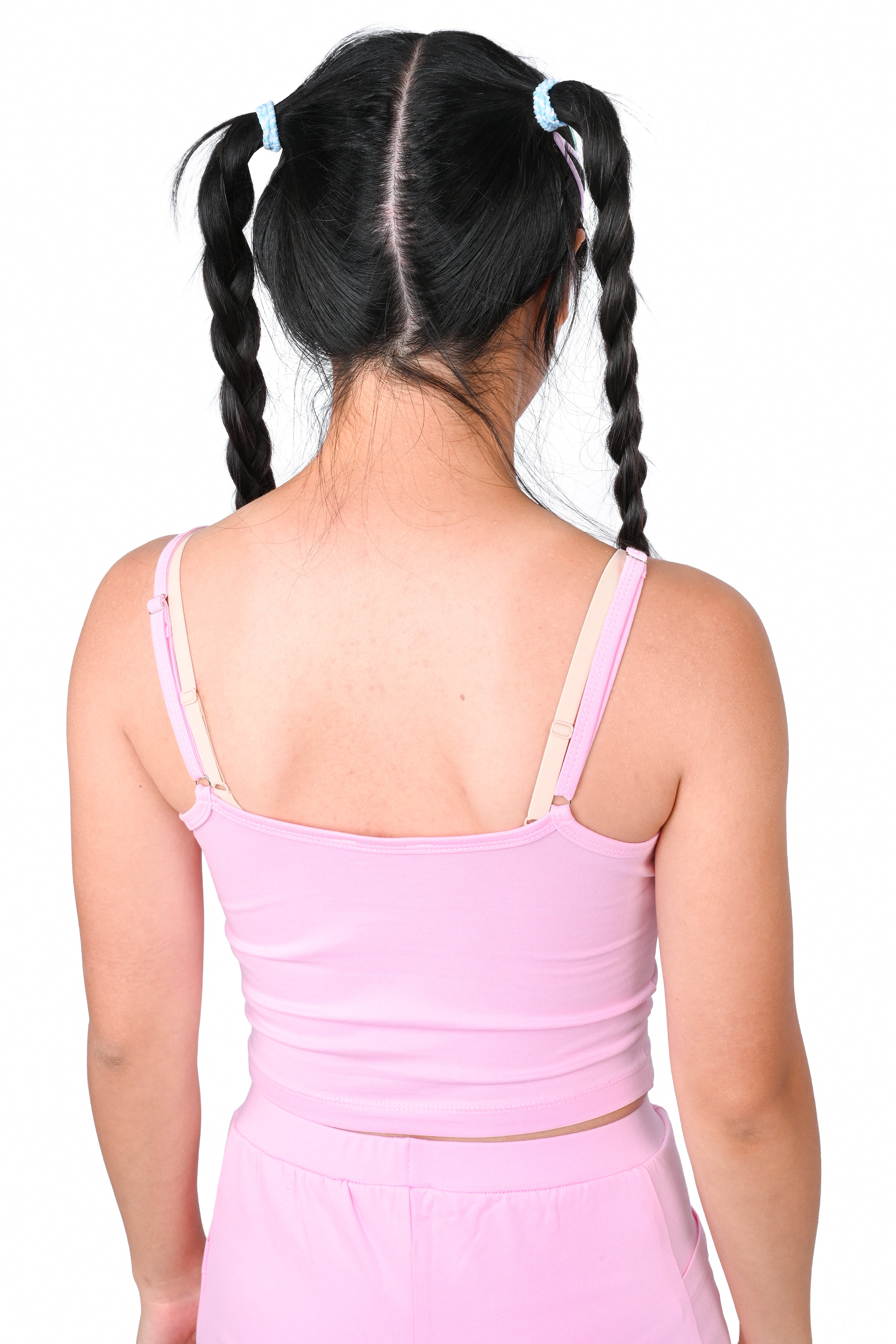 Basics Long Sleeve Mesh Top and Cami Set - Lavender/Pink – My Violet