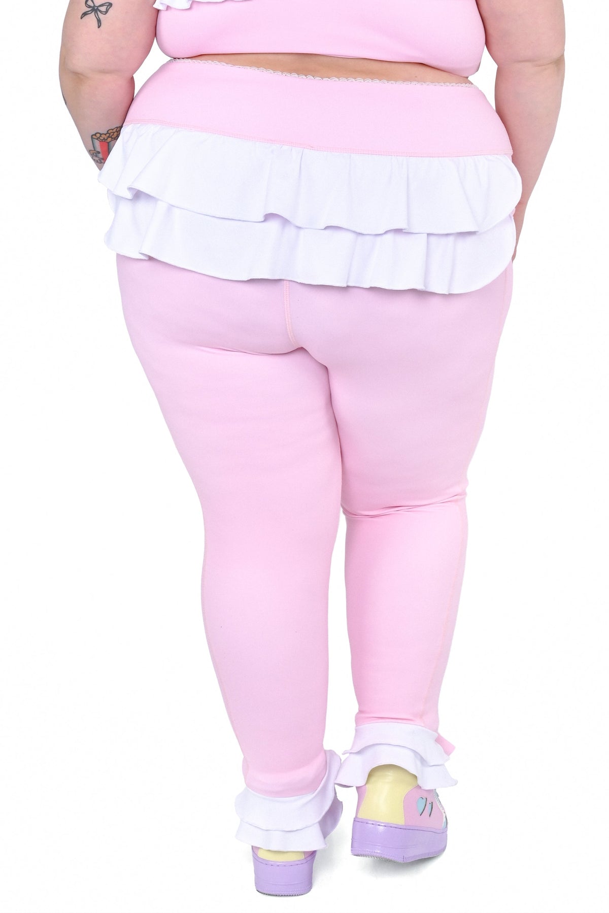 Pink Ruffle Leggings – My Violet