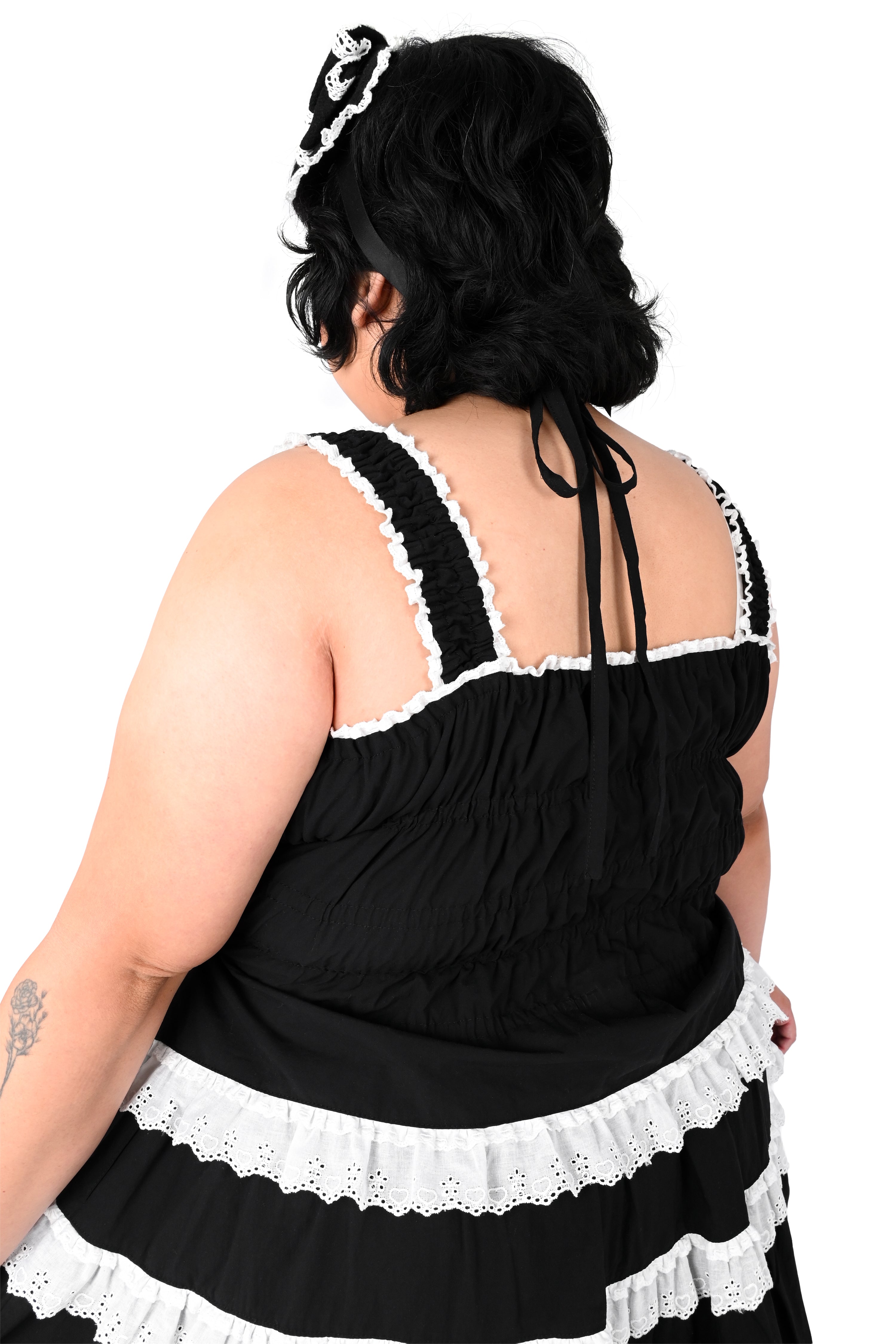 Katherine Shirred Camisole - Black