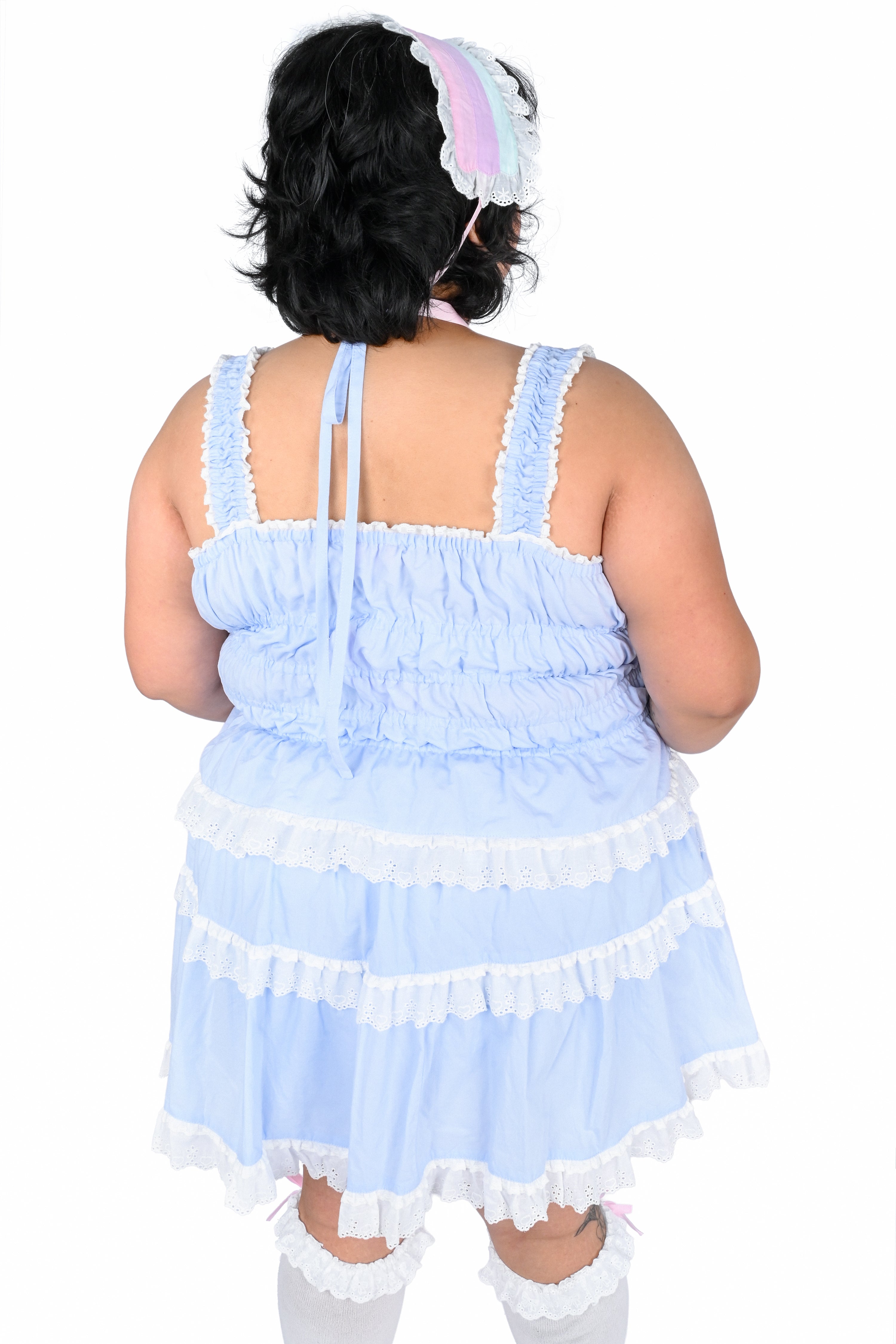Katherine Shirred Camisole - Sky Blue