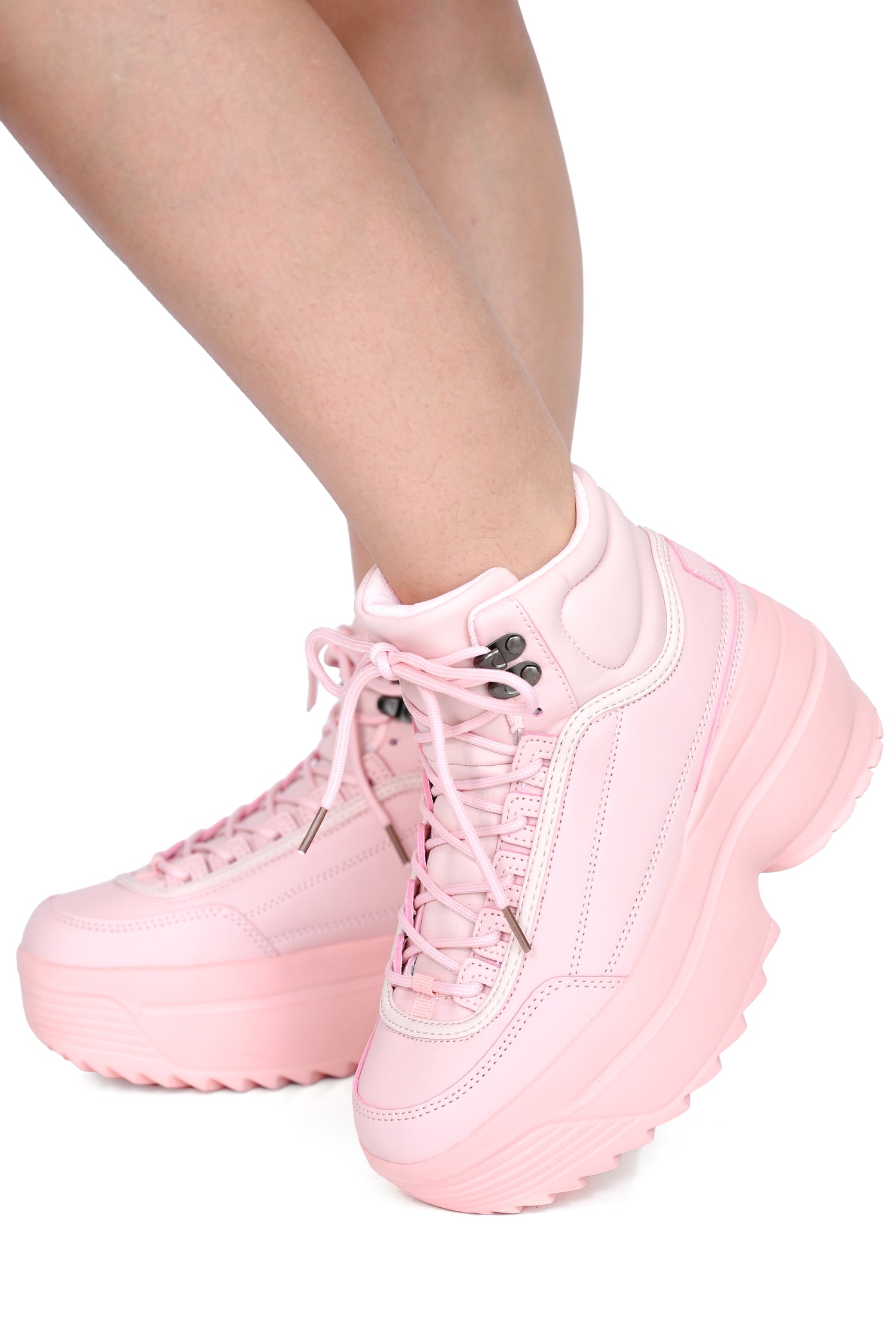 HIGH BOW PLATFORM IN VIOLET SILK main image 0