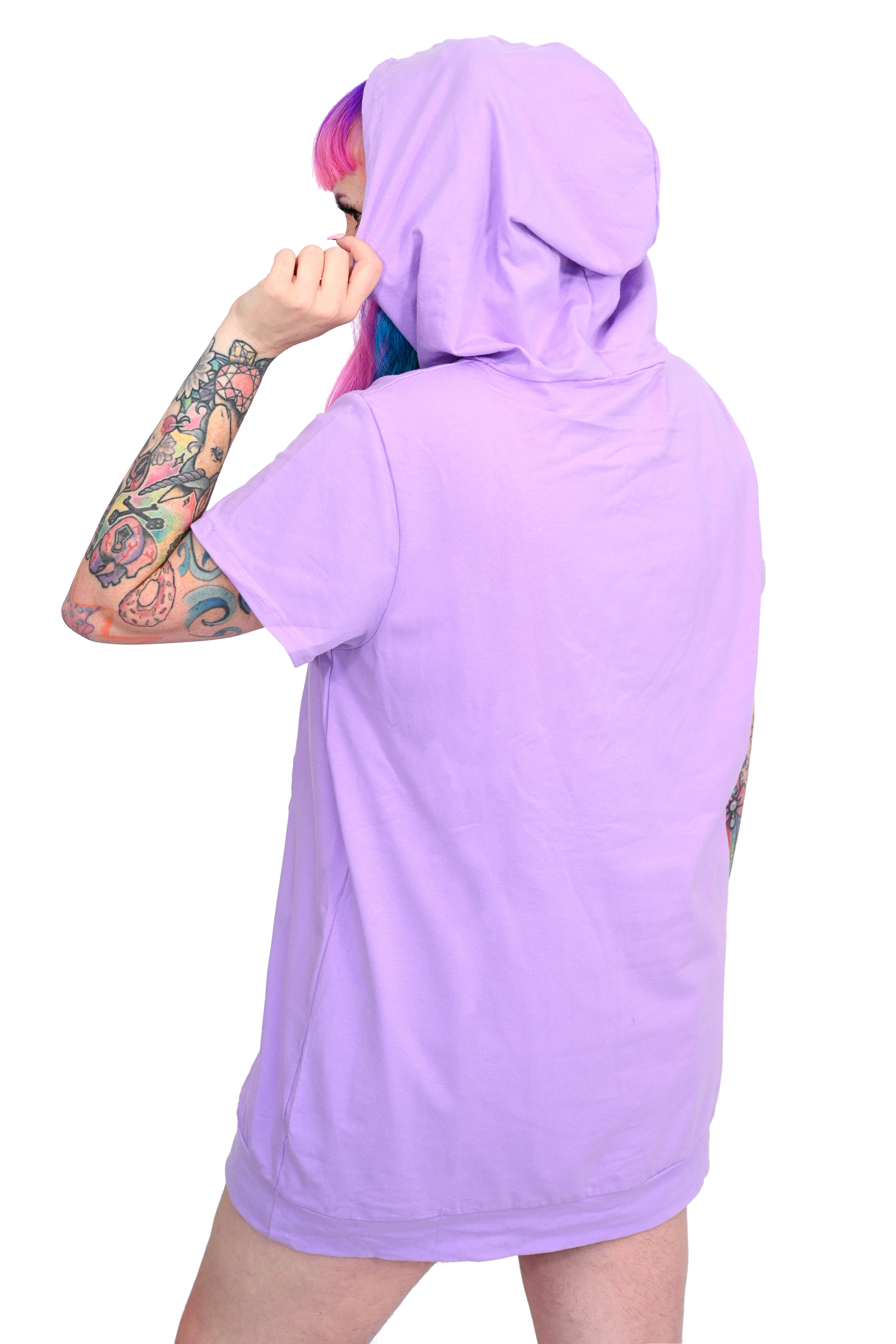 Basics Short Sleeve Hoodie - X-Small left!