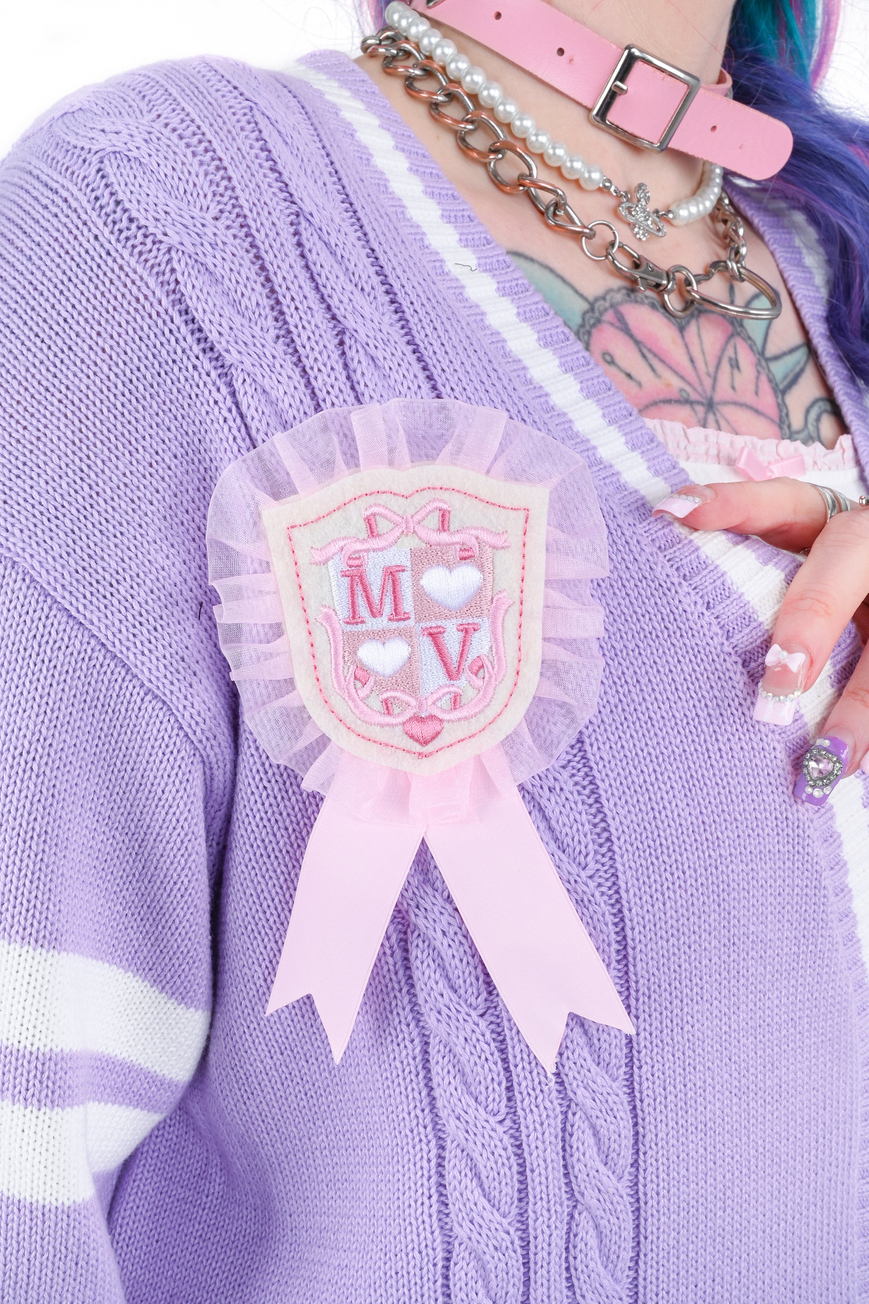 Angel Academy Cardigan - Lavender – My Violet Angel Academy Cardigan - Lavender – My Violet