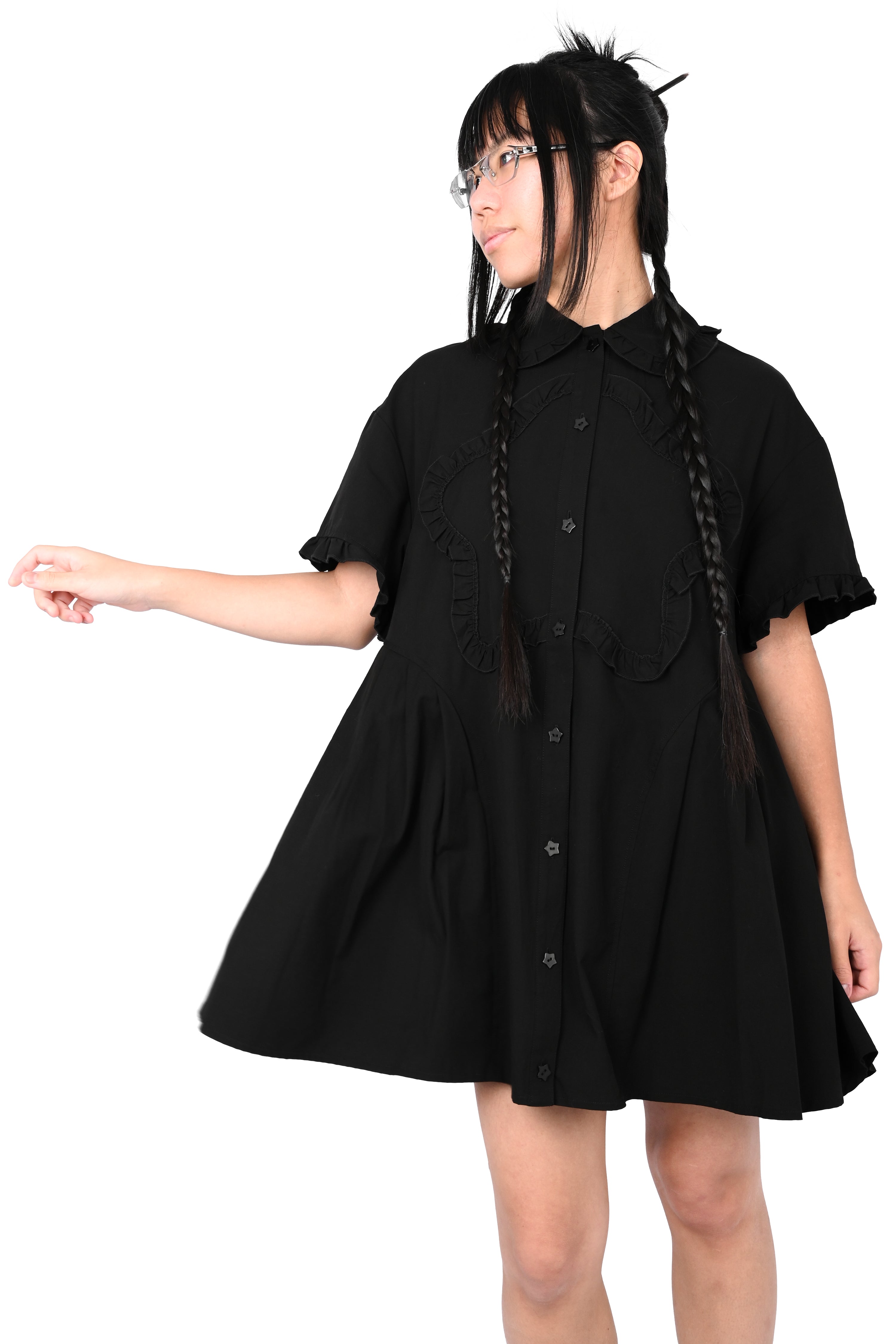 Stella Shirt Dress - Black