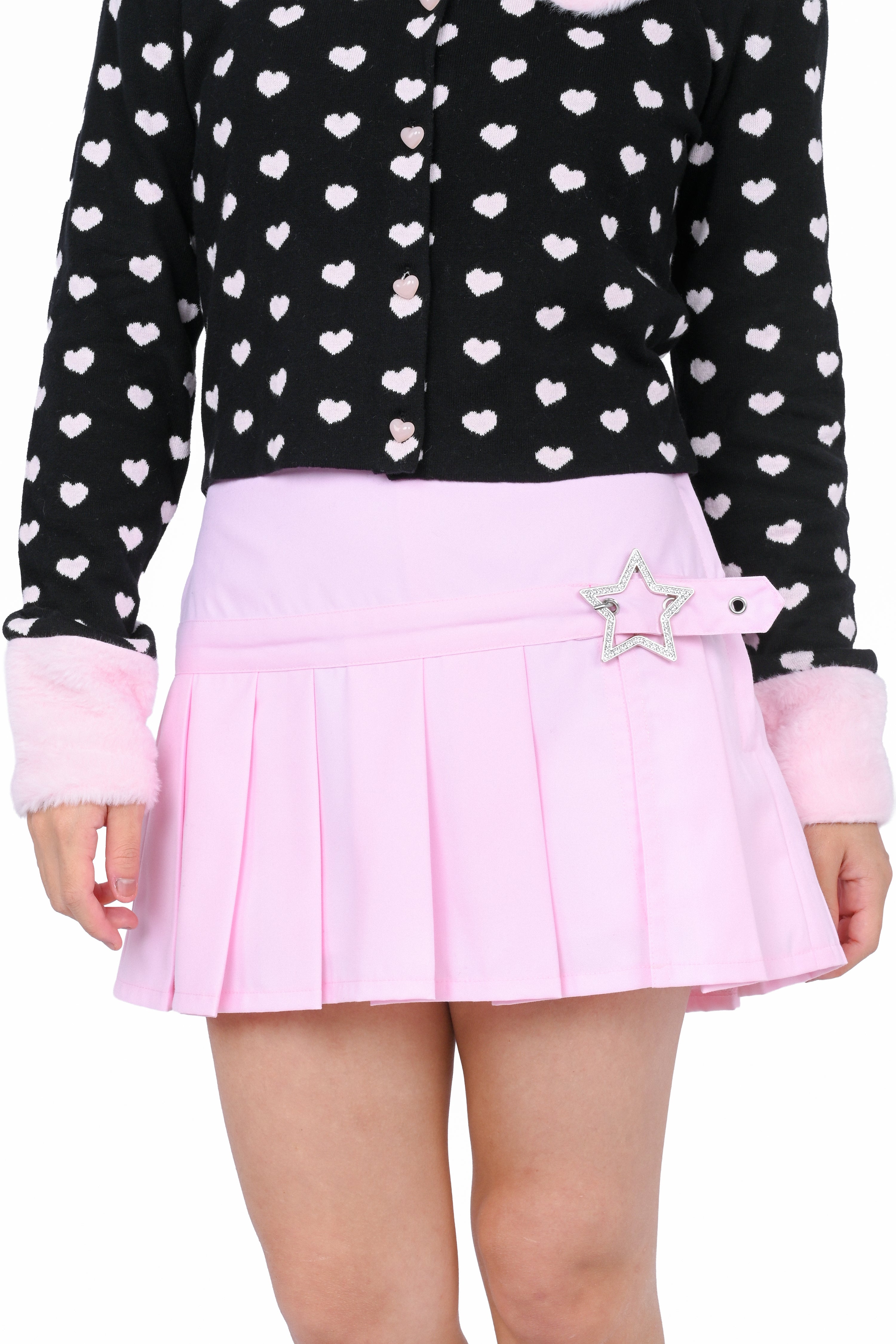 Hailey Pleated Skirt - Pink