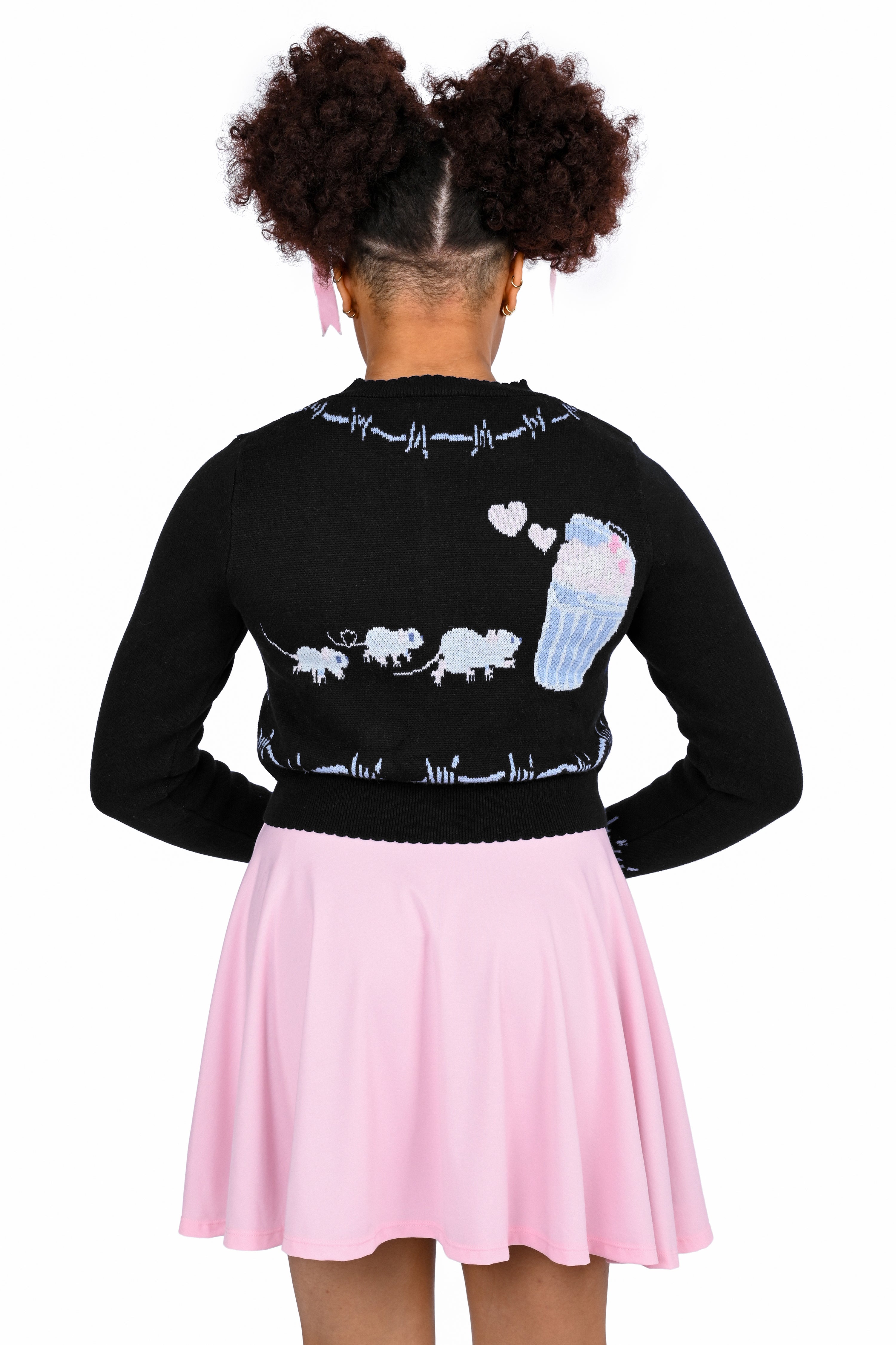 Trash Parade Cropped Cardigan - Black – My Violet
