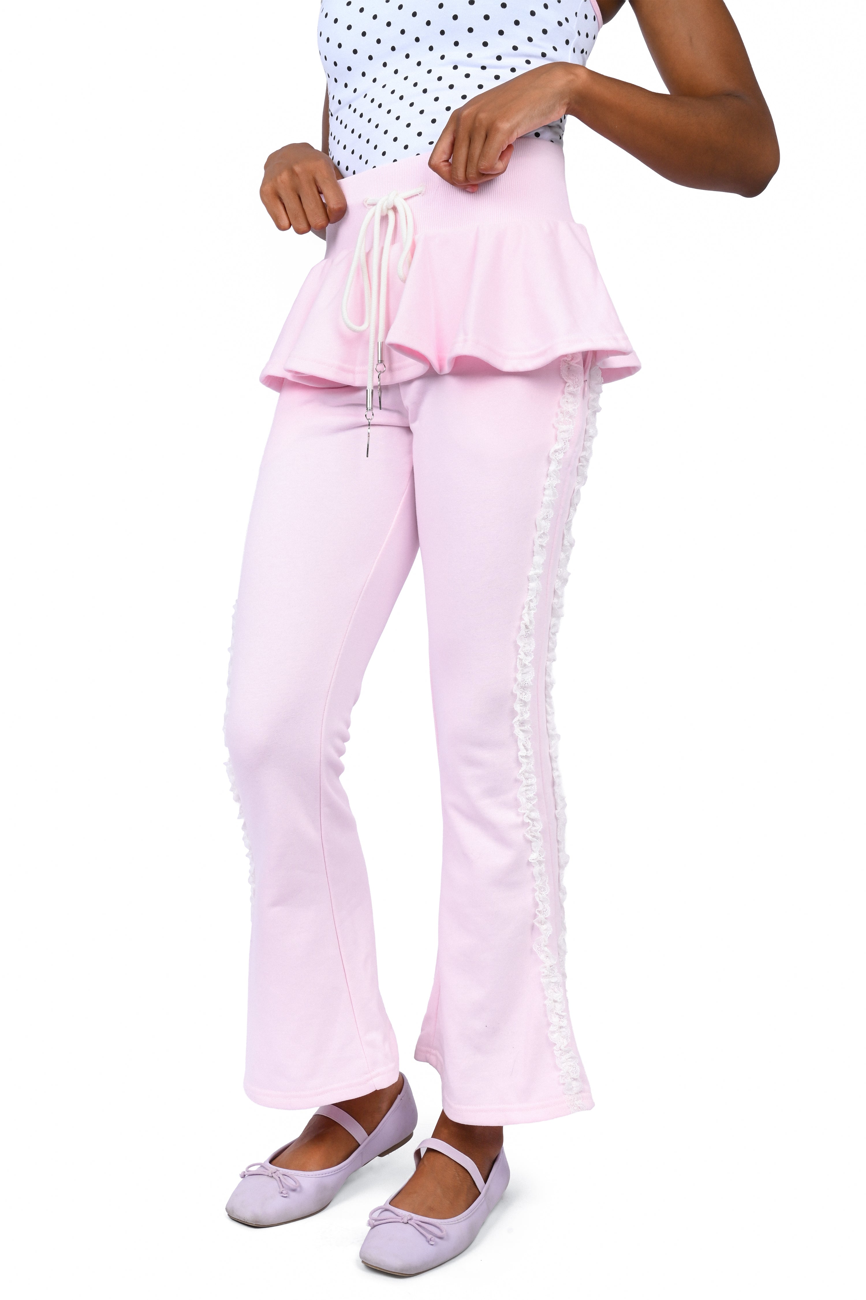Halo Angel Wing Joggers - Pink