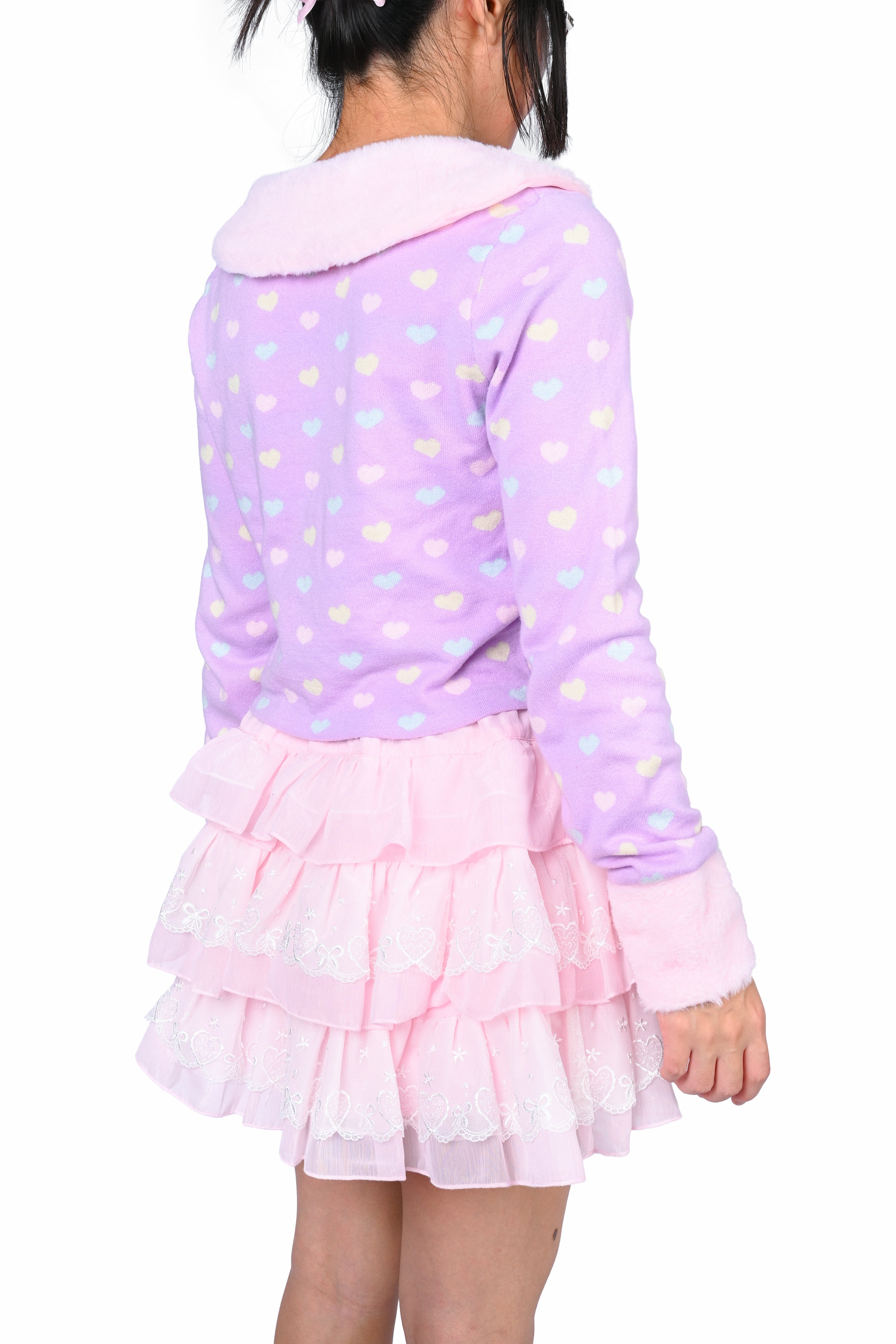Coco Cardigan - Lavender Rainbow