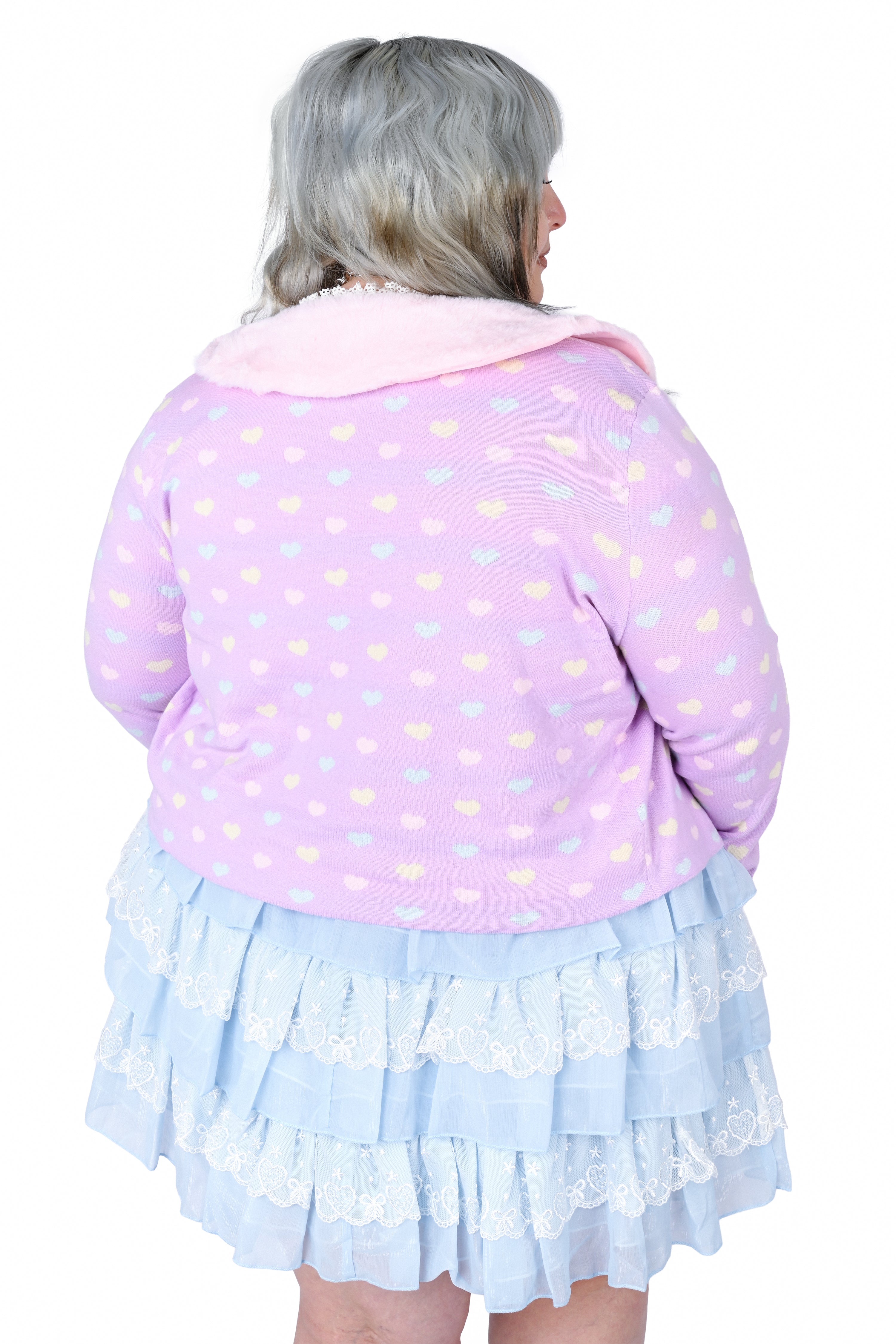 Coco Cardigan - Lavender Rainbow