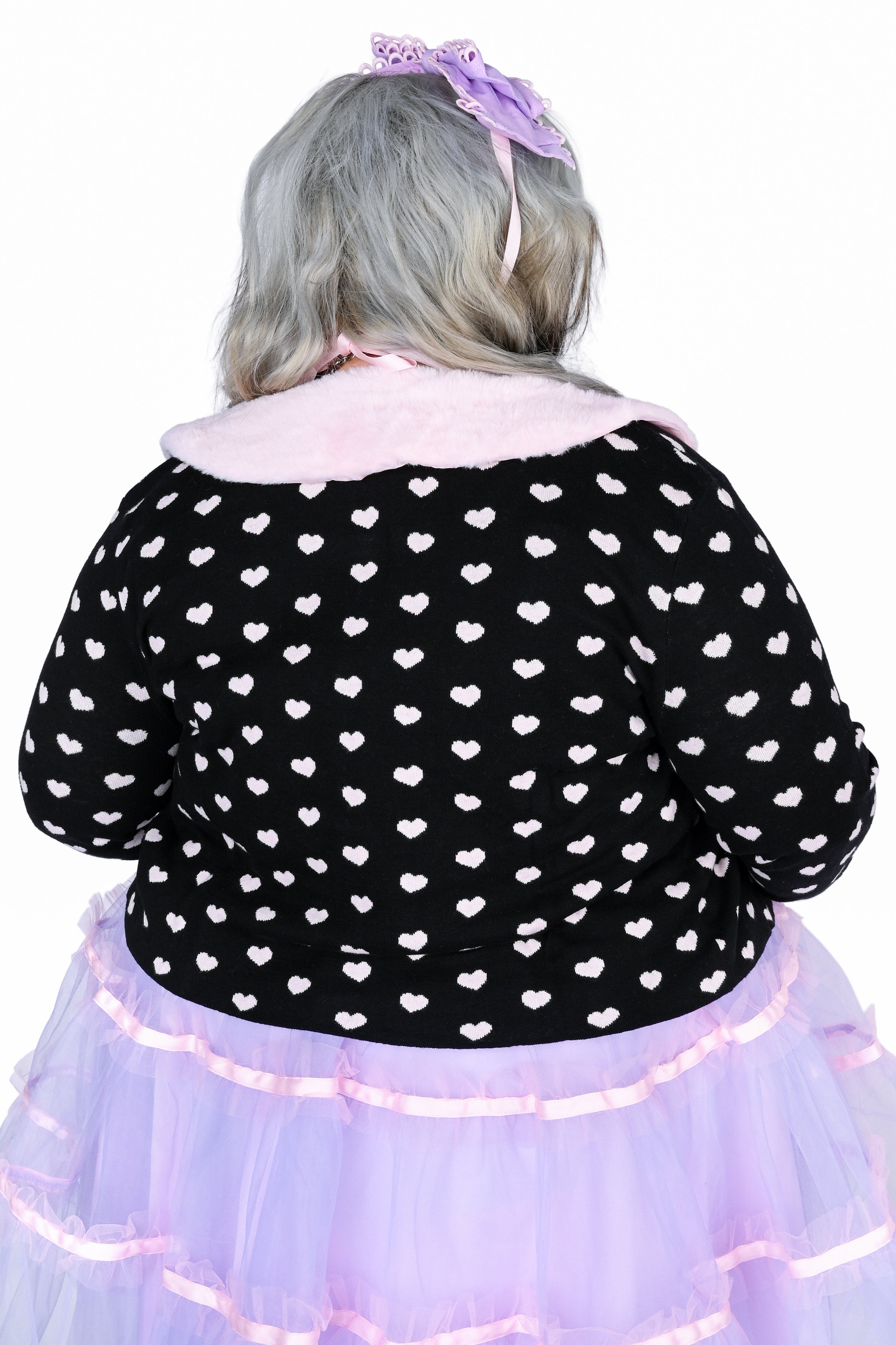 Coco Cardigan - Pink and Black