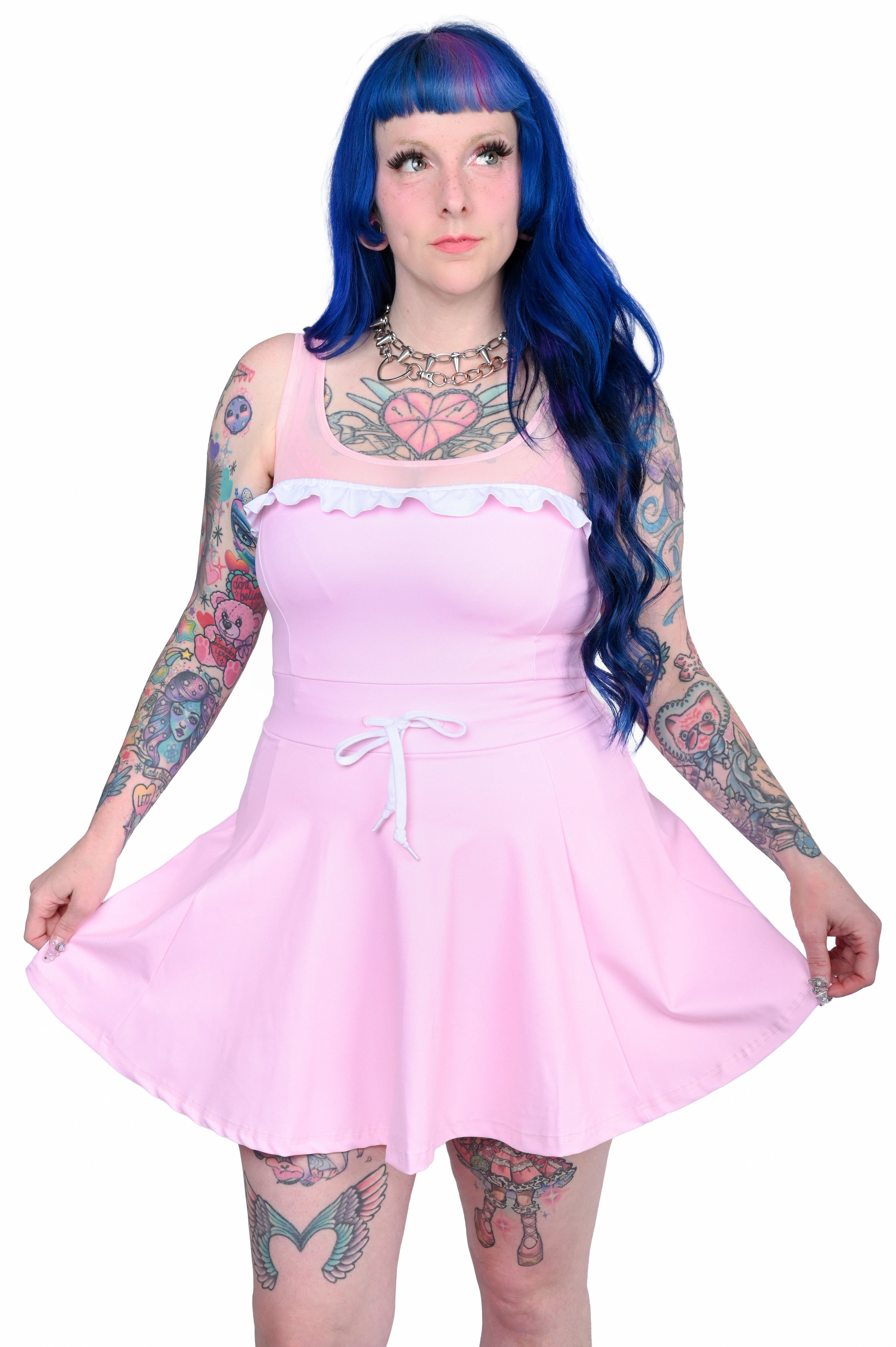 Pink Ruffle Active Dress