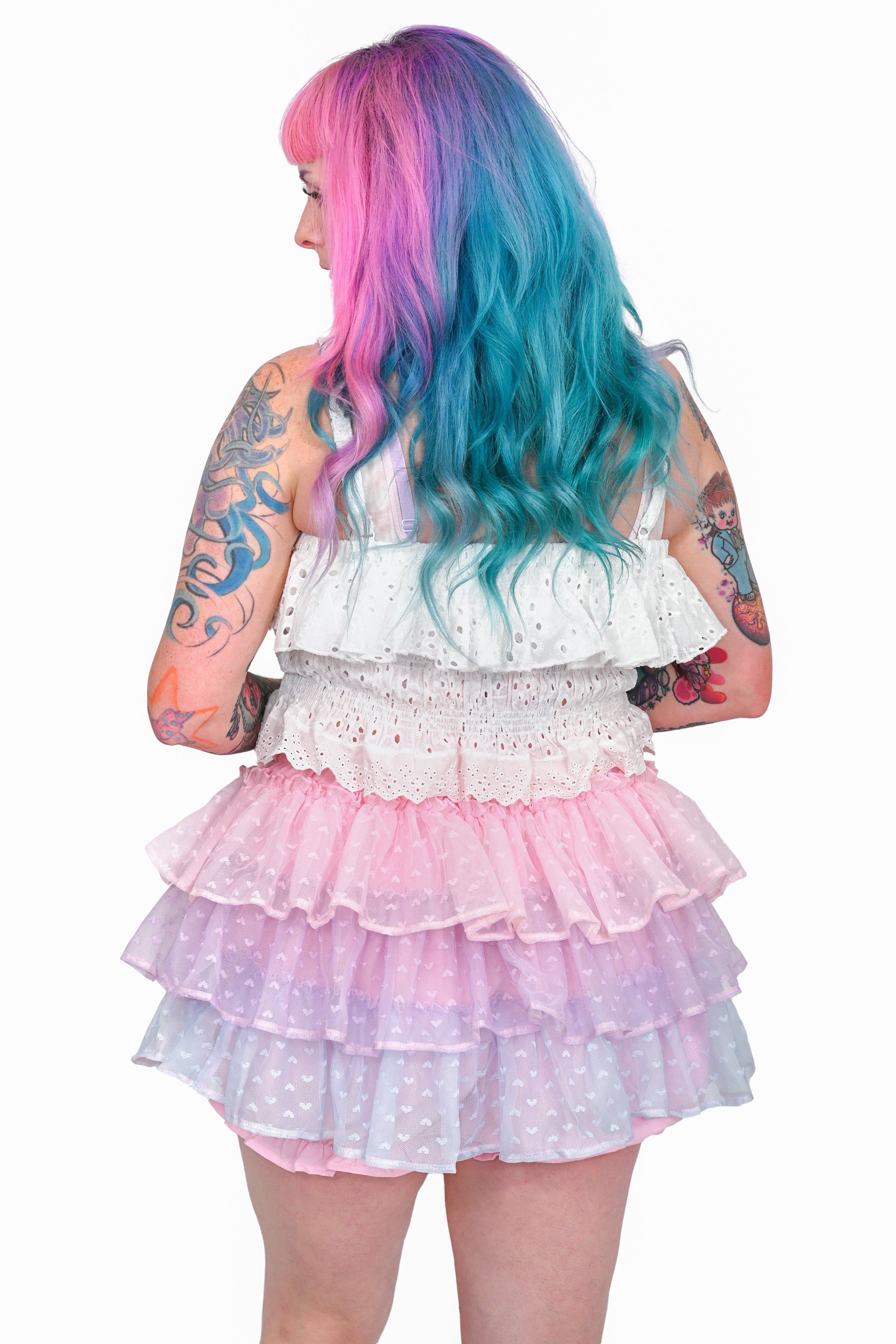 Cotton Candy Ruffle Skort