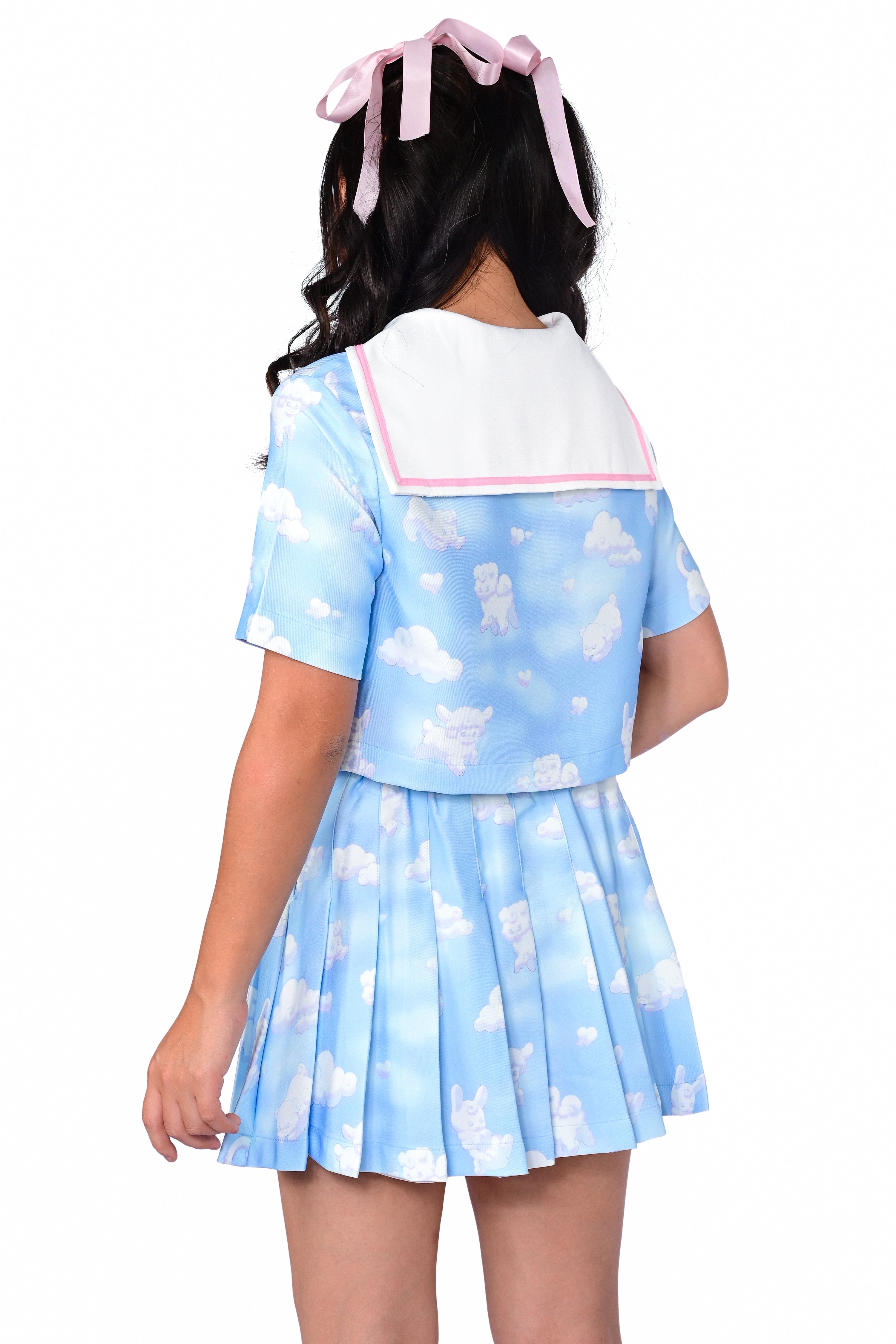 Cloud Friends Pleated Skirt