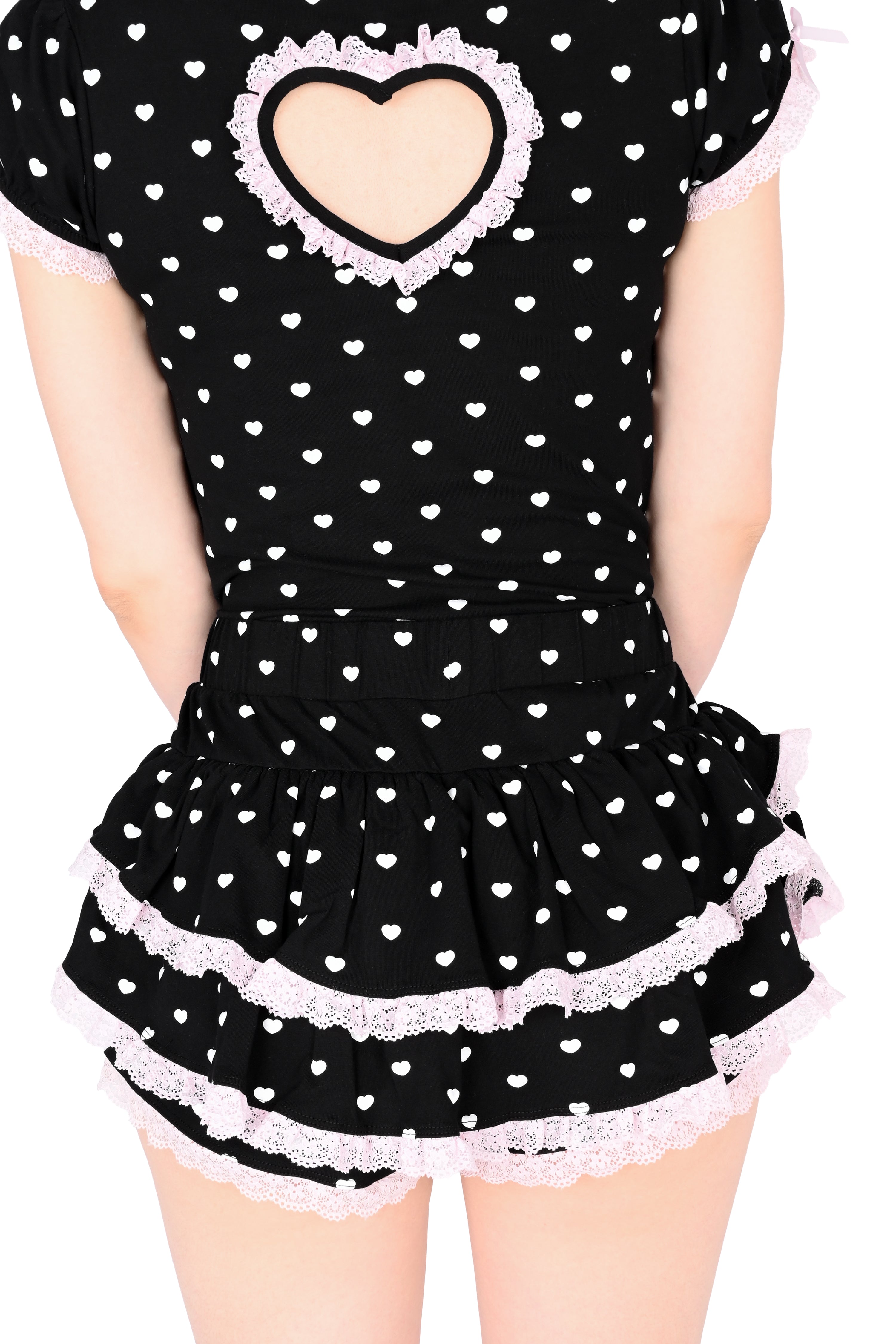 Sabrina Ruffle Skort - Black