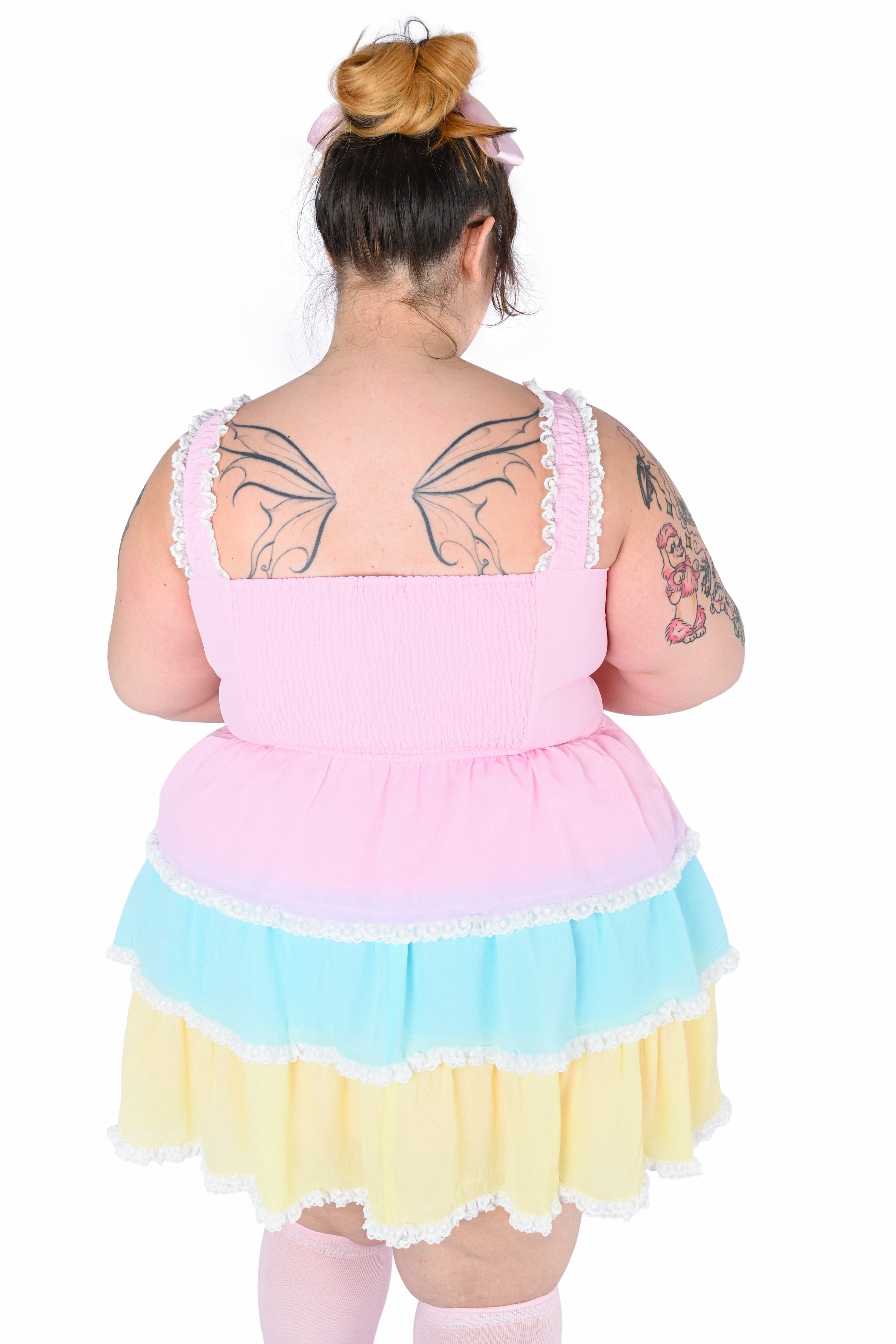 Mila Heart Dress - Rainbow