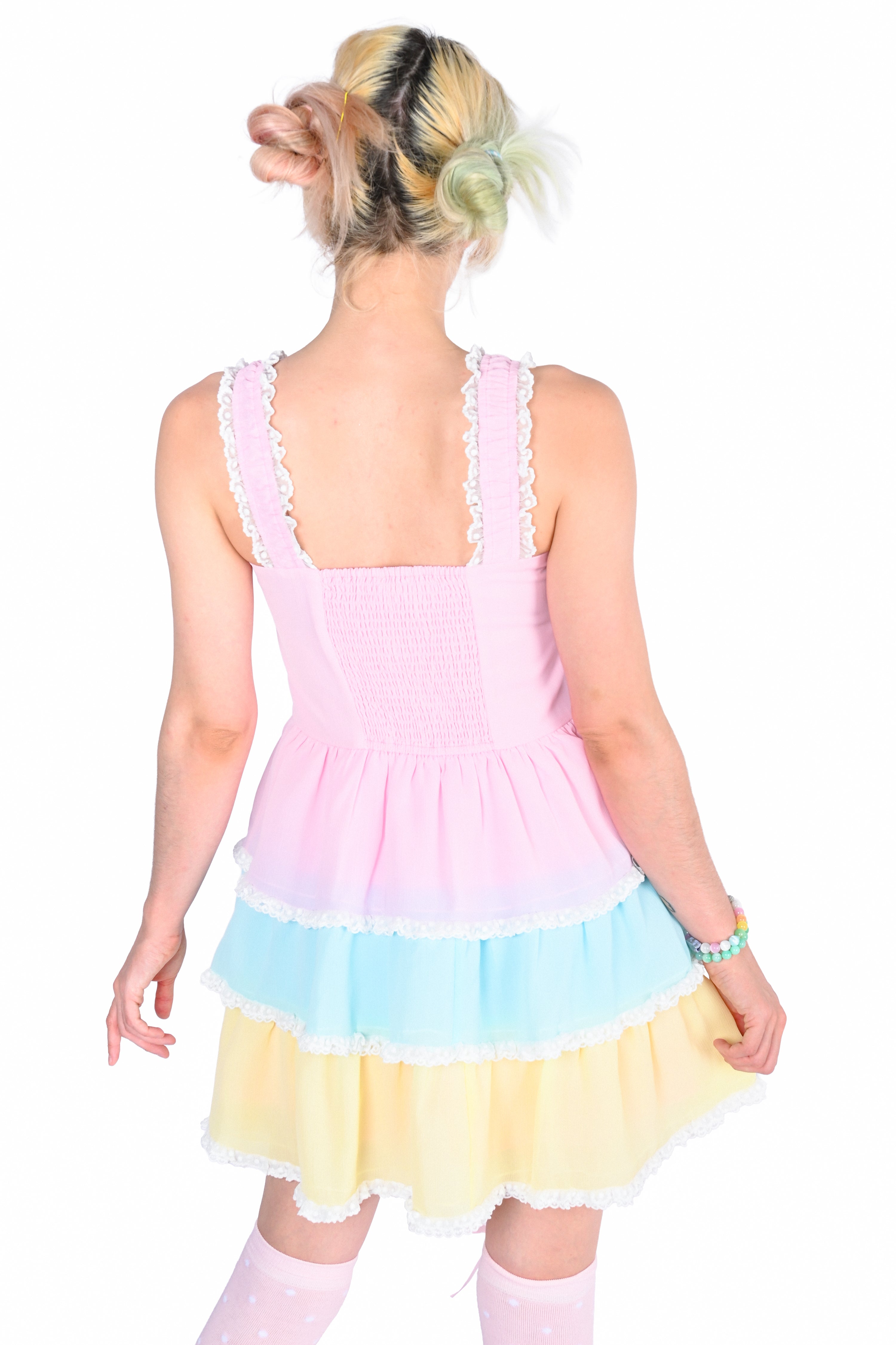 Mila Heart Dress - Rainbow