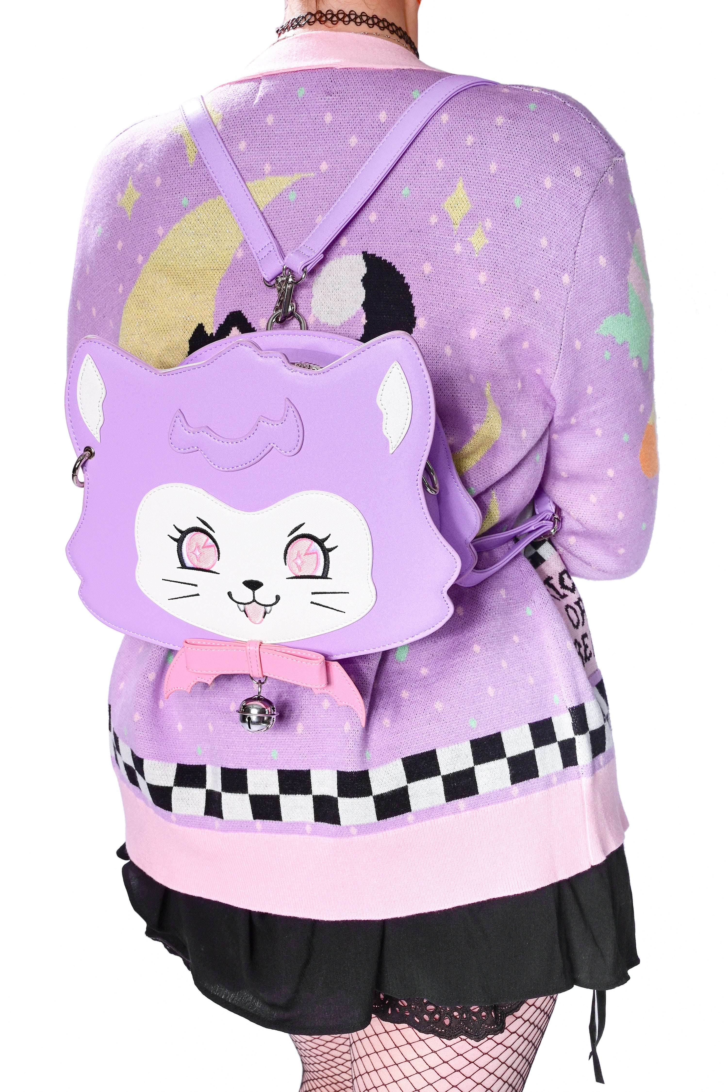 Vampire Kitten 3-Way Bag - Lavender