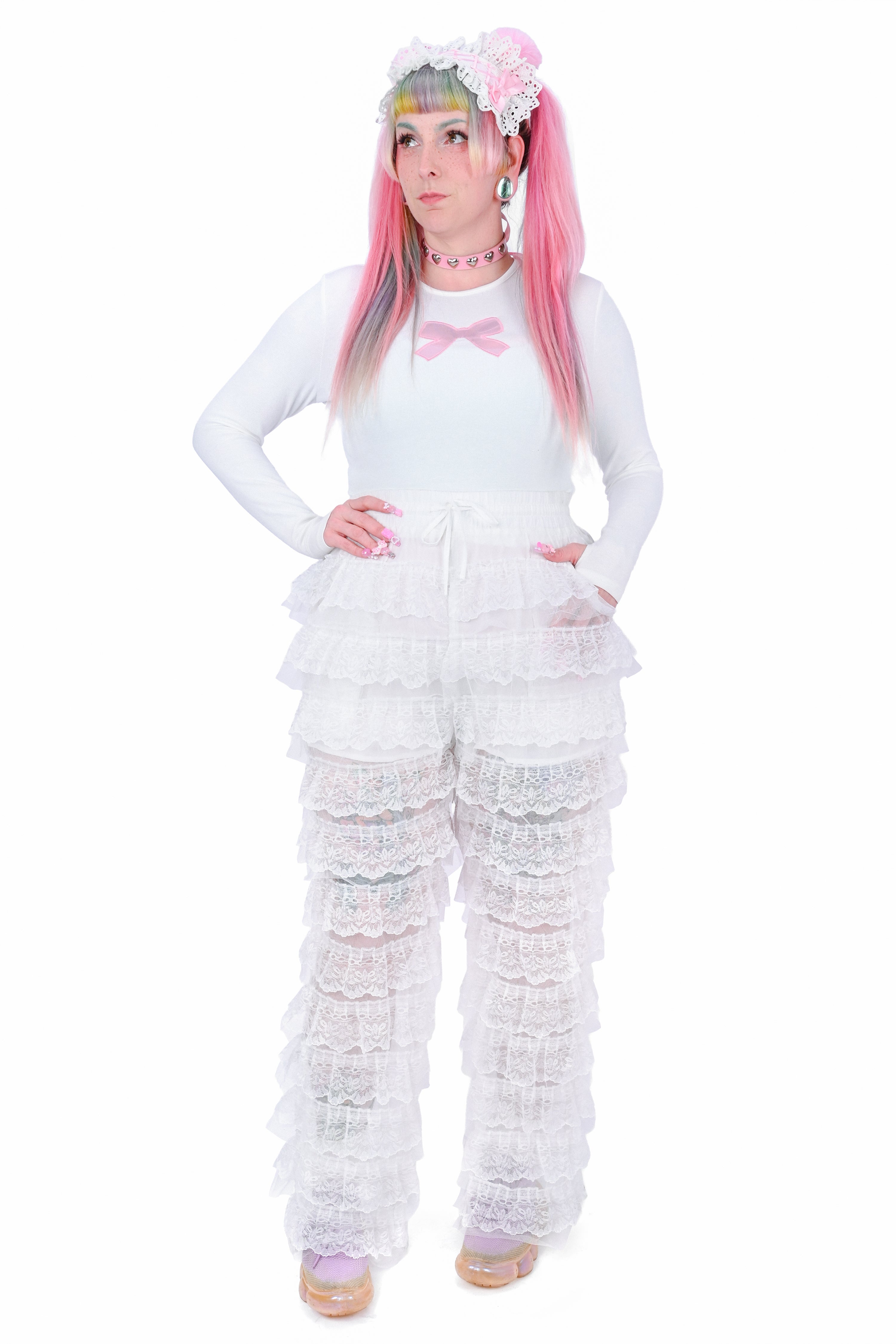 Angel Cake Ruffle Pants - White – My Violet